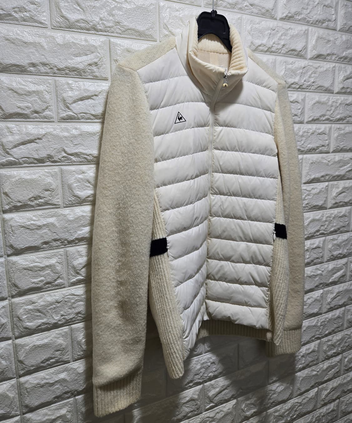 르꼬끄 골프 덕다운 패딩배색 방풍 집업니트 85~90 상품이미지3