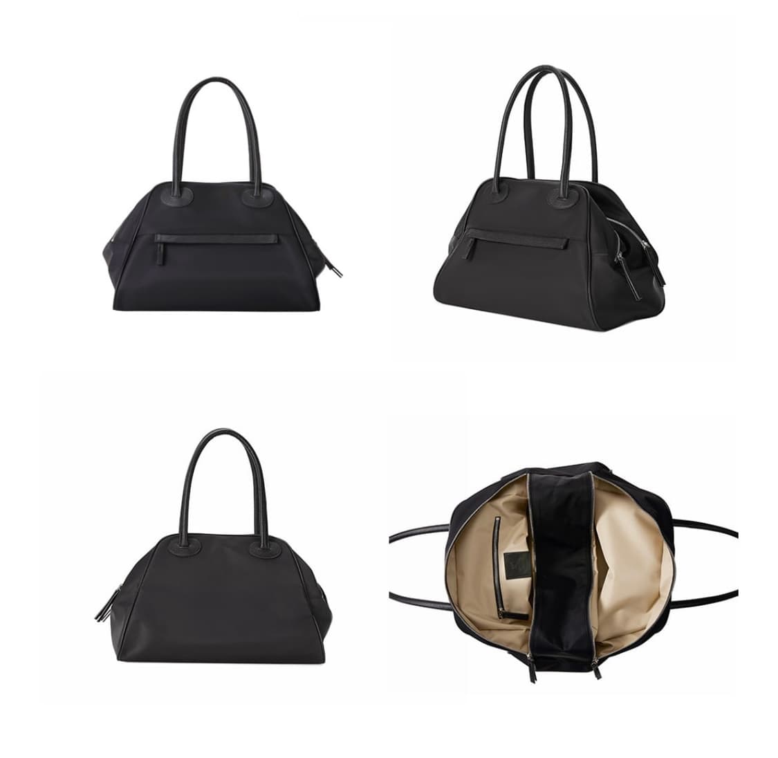 크리스틴프로젝트 two zipper bag 투 지퍼백 나일론 오리지널 블 상품이미지3