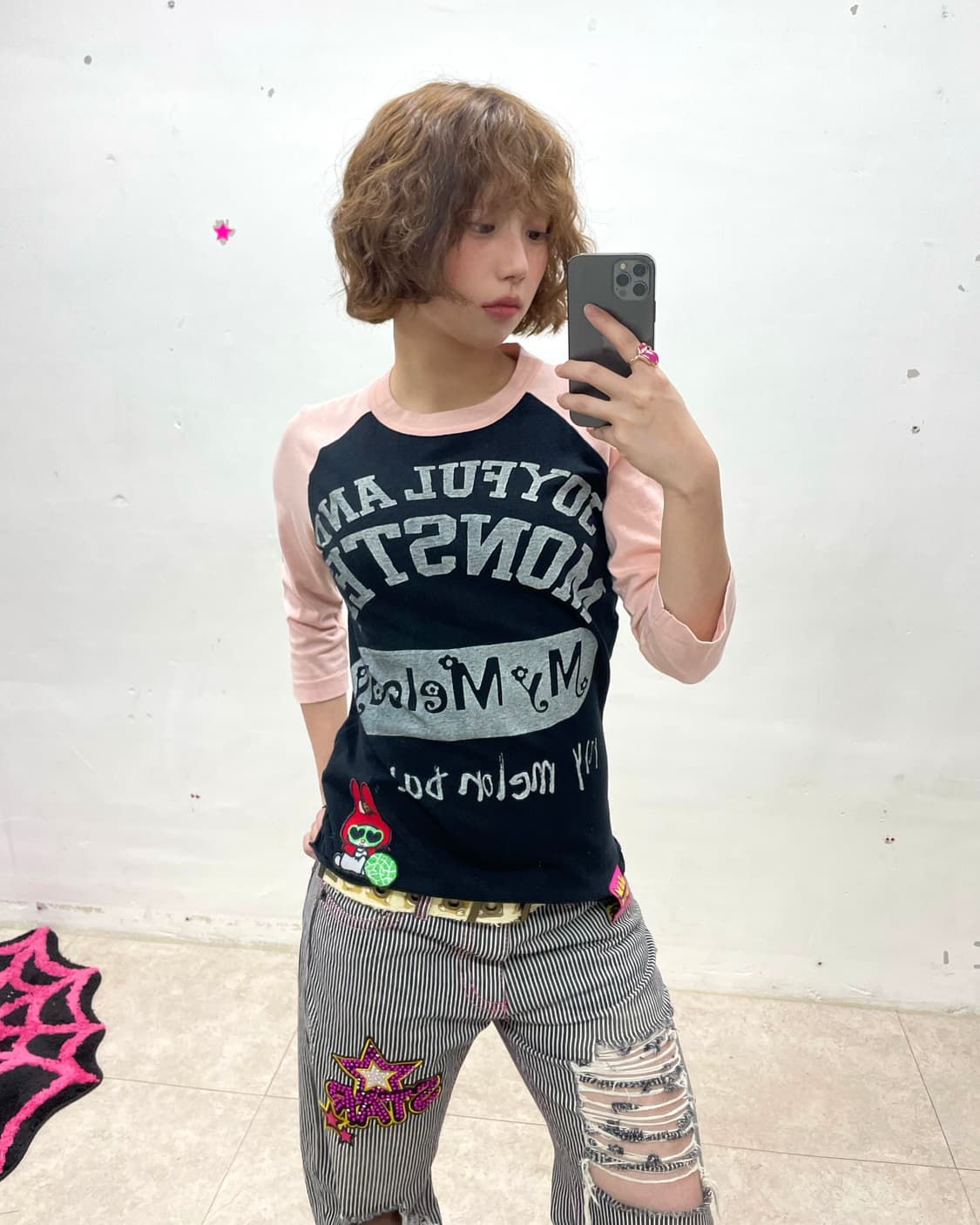  My Melody Jam Pink Long Sleeve 상품이미지1