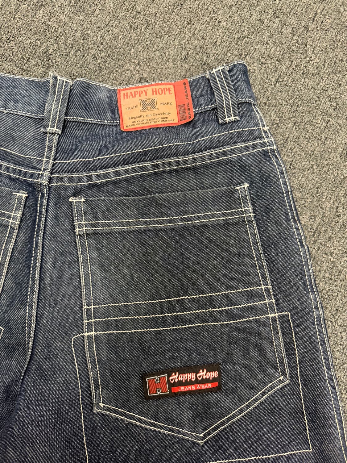 m)Happy hope 빈티지 배기 버뮤다 데님팬츠 상품이미지8