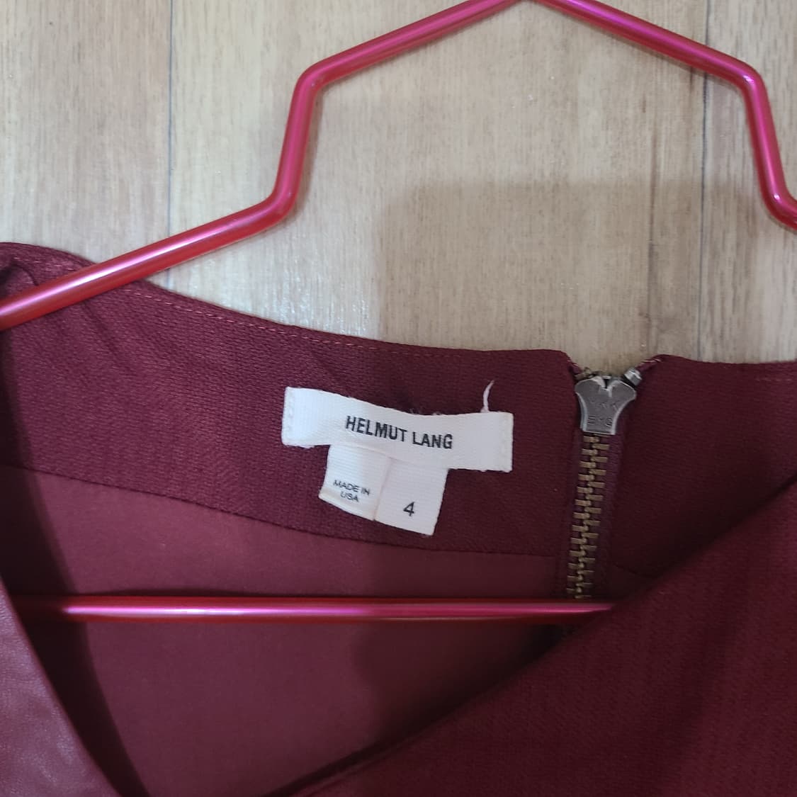 헬무트랭 비대칭 버건디 원피스 사이즈4 상품이미지7