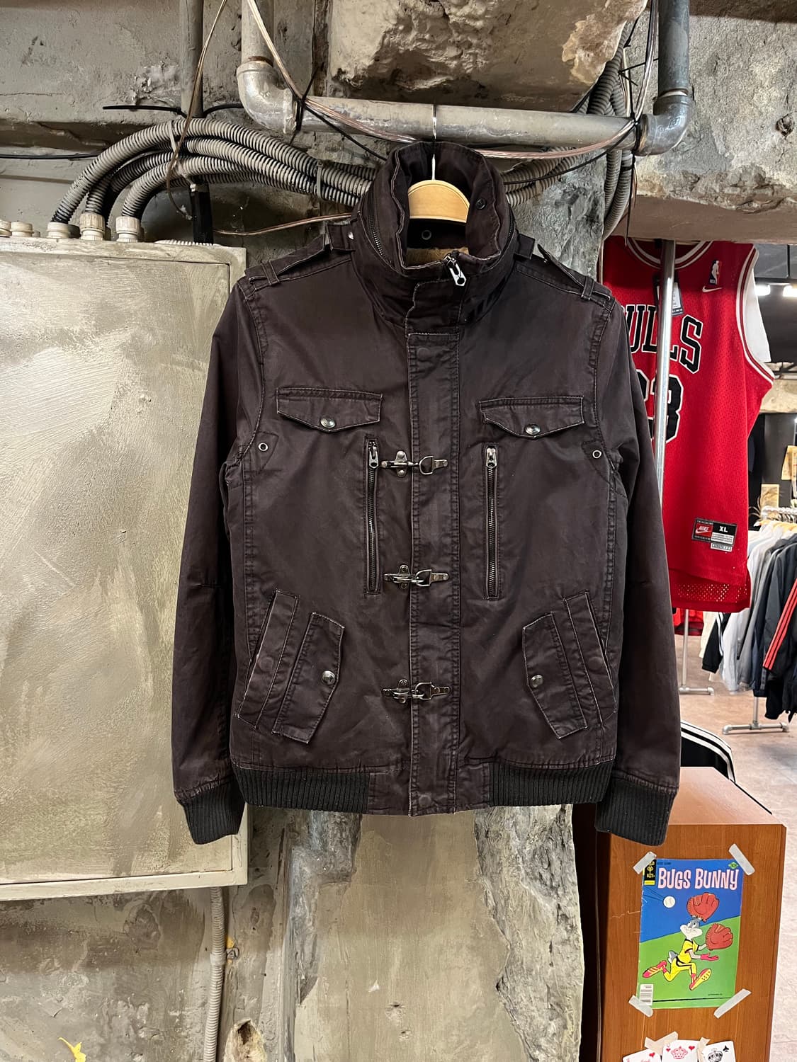 자라 버클 자켓 브라운 S #csz1932 상품이미지1