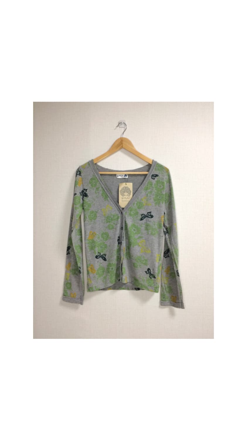 Scolar 스칼라 그레이 플라워 에스닉 가디건 상품이미지1