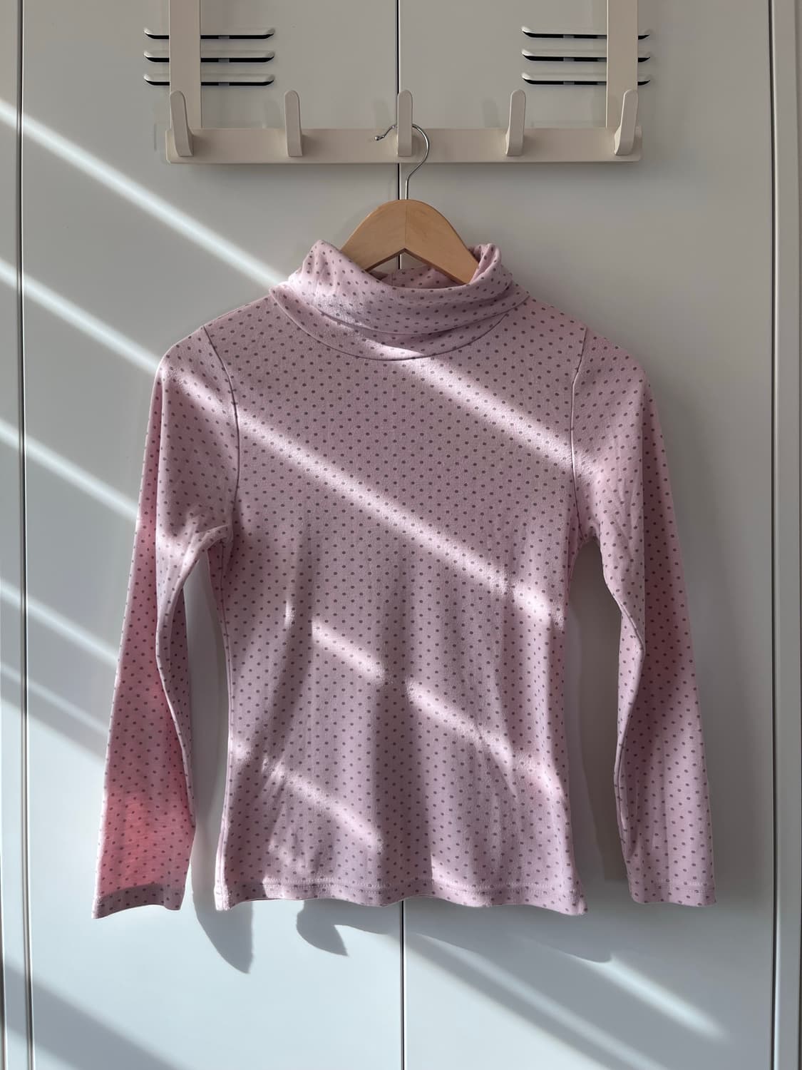 Fleur & parfum 핑크 도트 목폴라 롱슬리브 상품이미지6