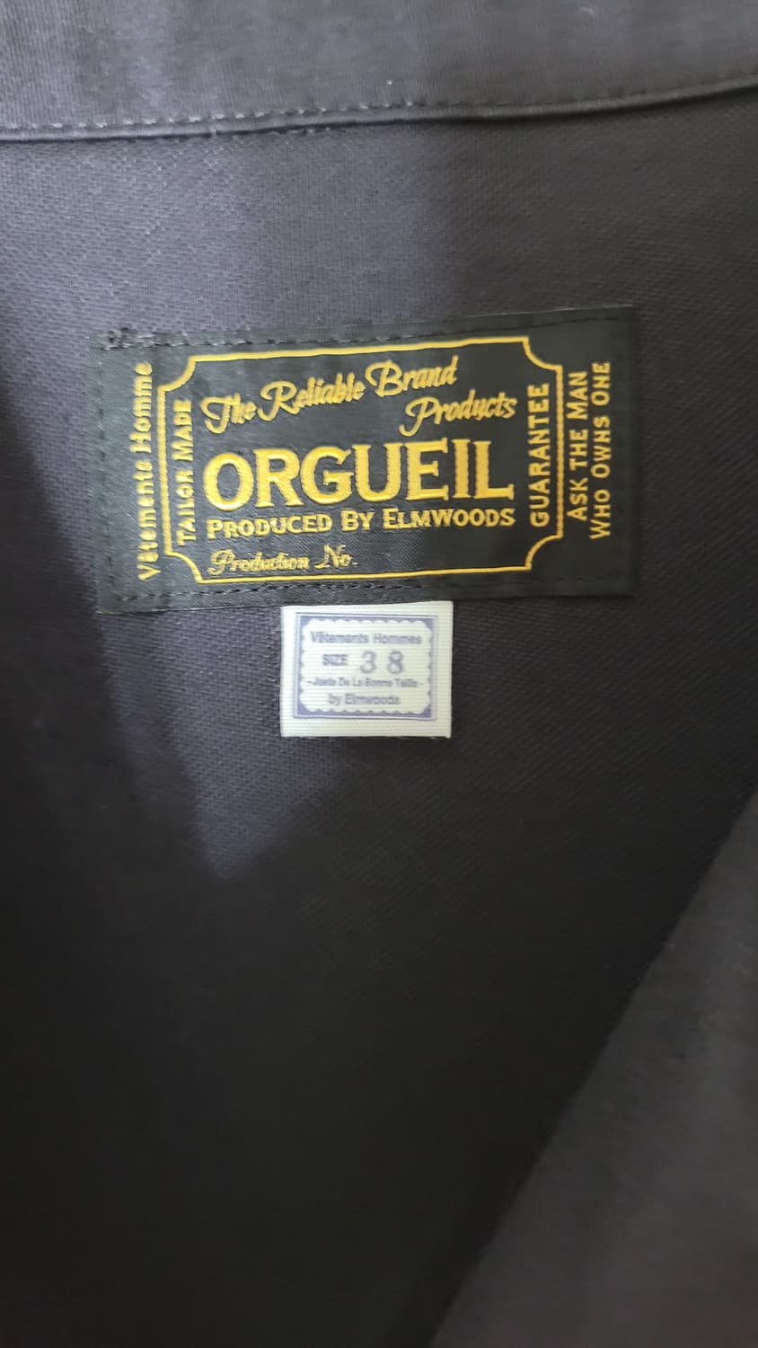 오르게이유(Orgueil) - 몰스킨 색 자켓(블랙) 38사이즈 상품이미지3