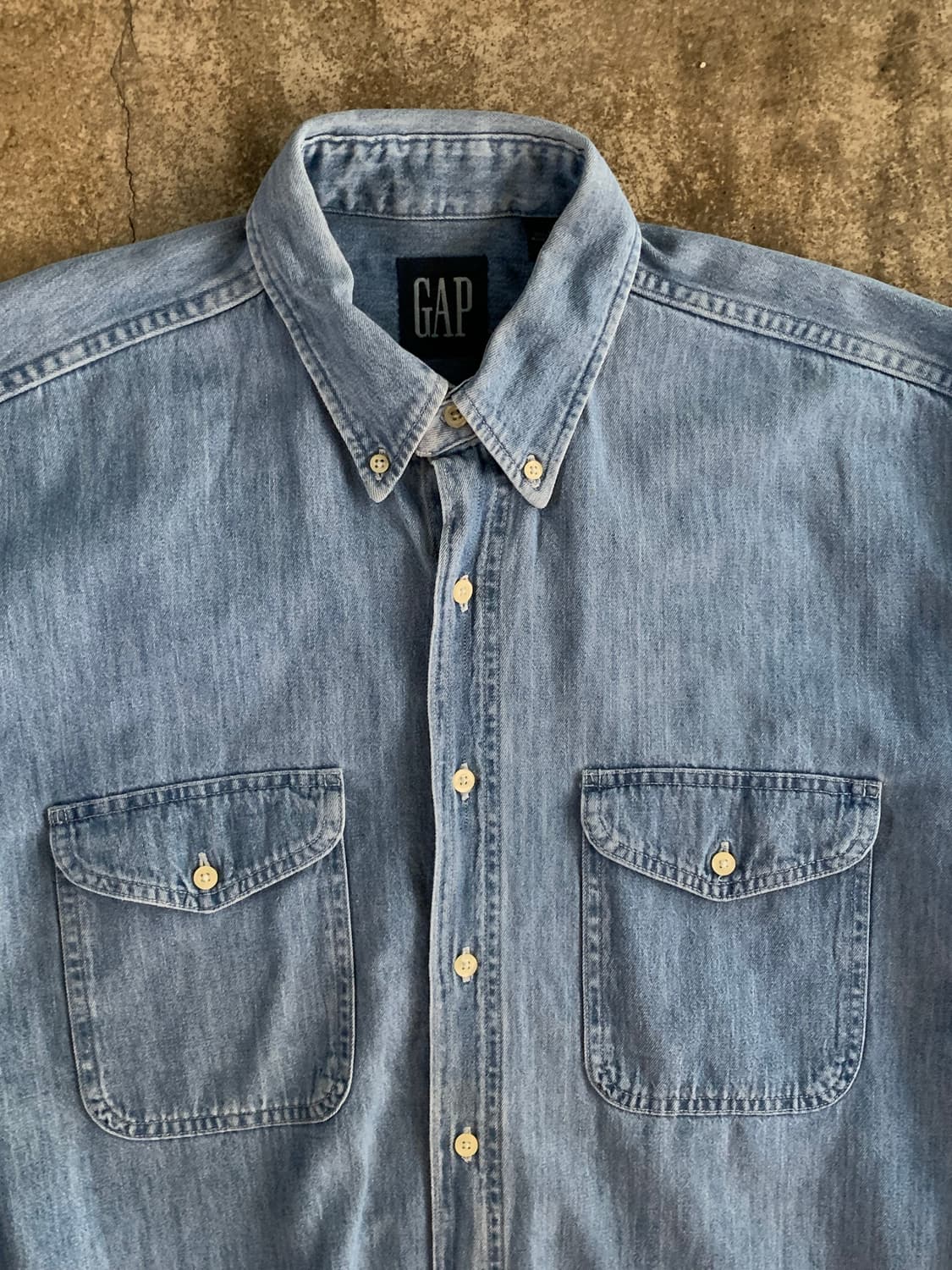 올드 갭 데님 버튼다운 셔츠 상품이미지2