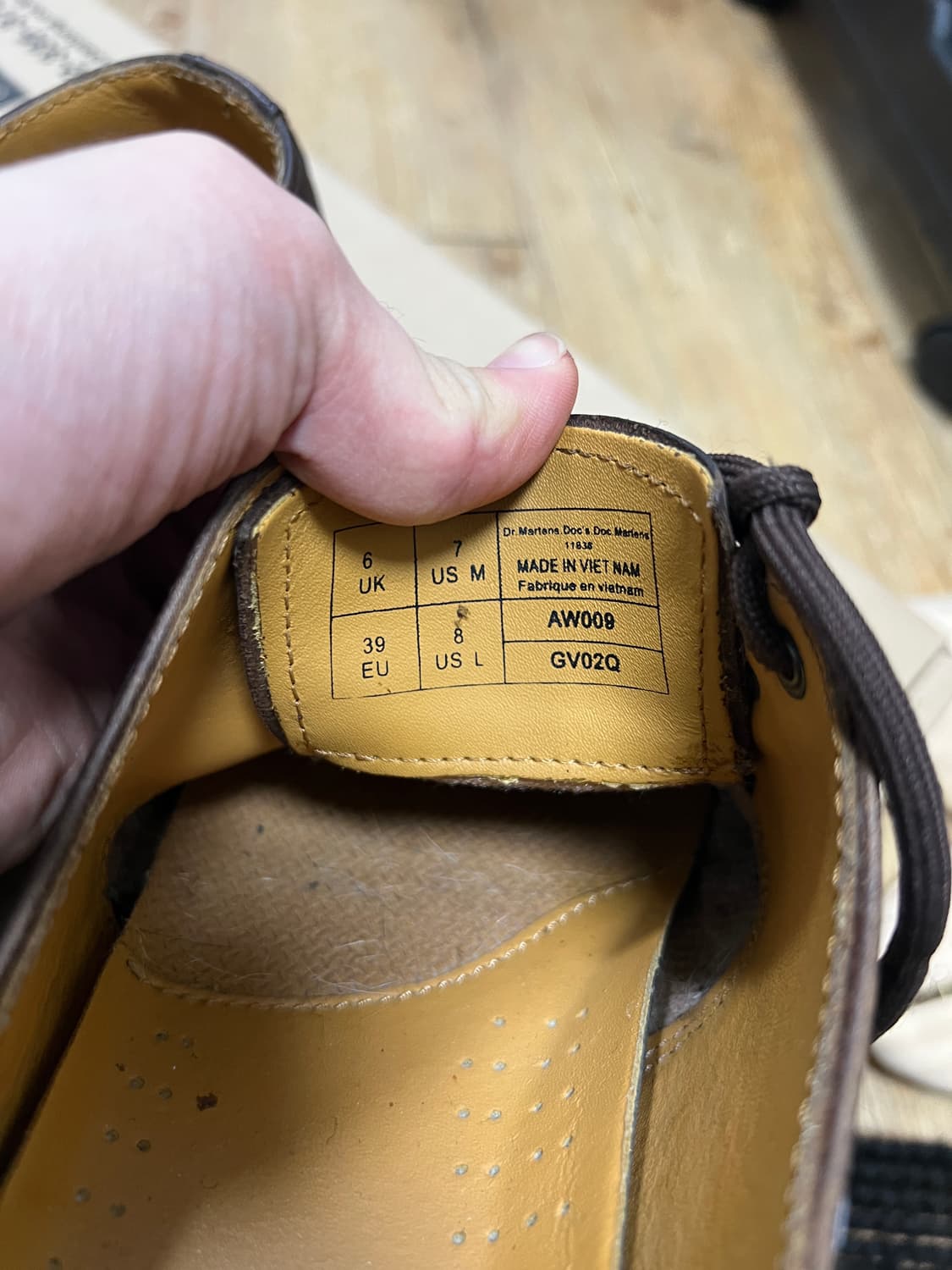 택포13) 닥터마틴 1461 빈티지 브라운 크레이지 홀스 uk6 250 상품이미지2