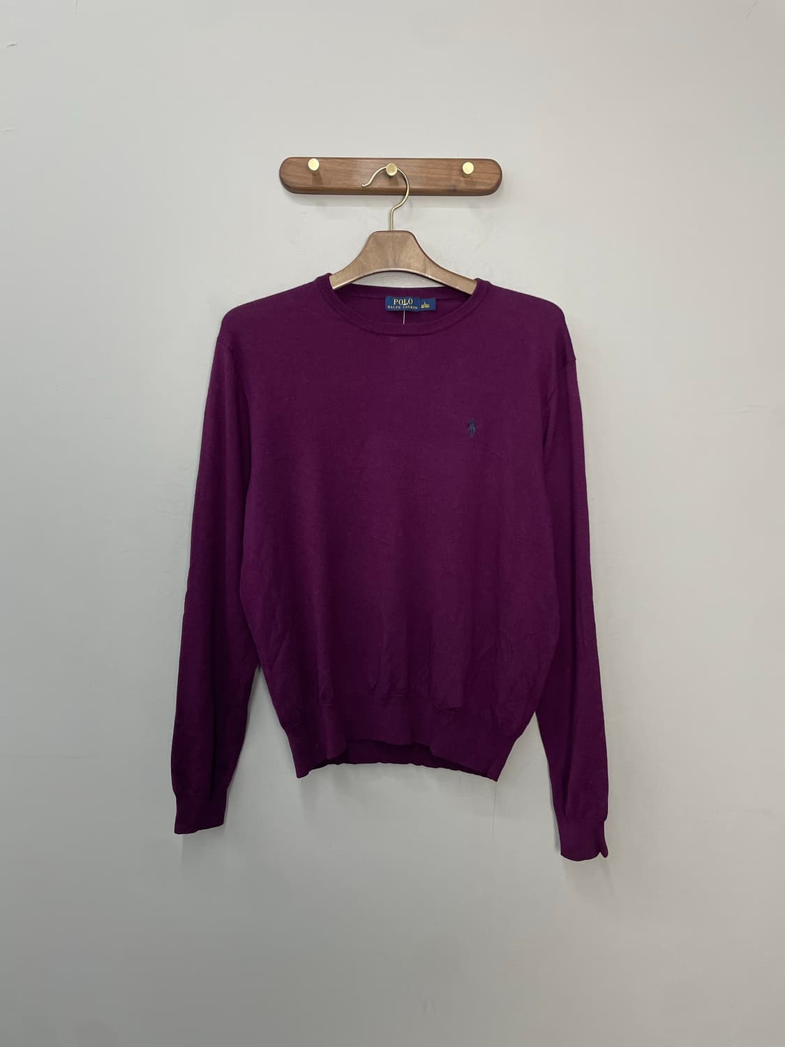 폴로 랄프로렌 라운드넥 퍼플 니트 H1973 상품이미지2