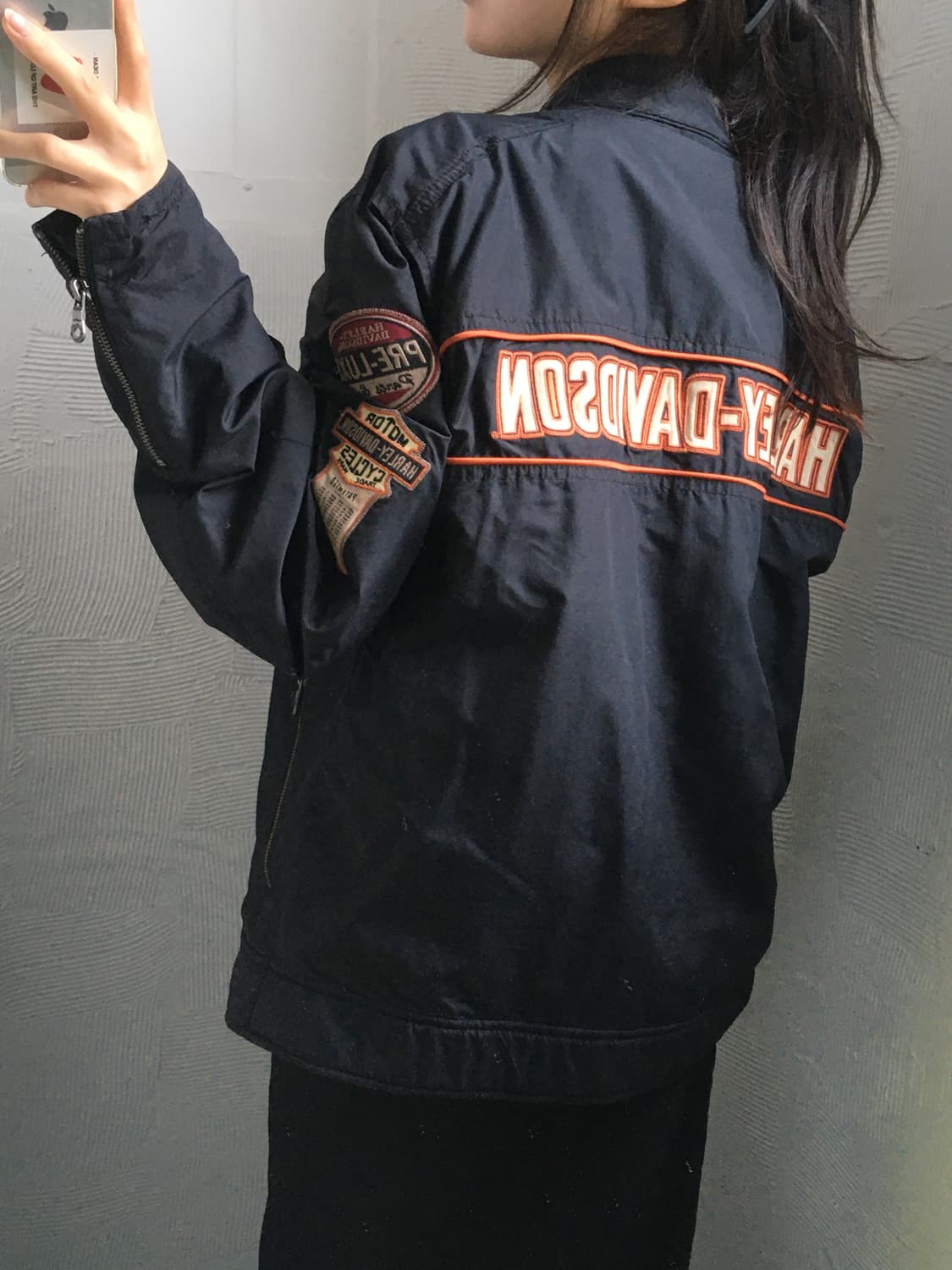 Harley Davidson 할리데이비슨 모터사이클 나일론 레이싱 자켓  상품이미지3