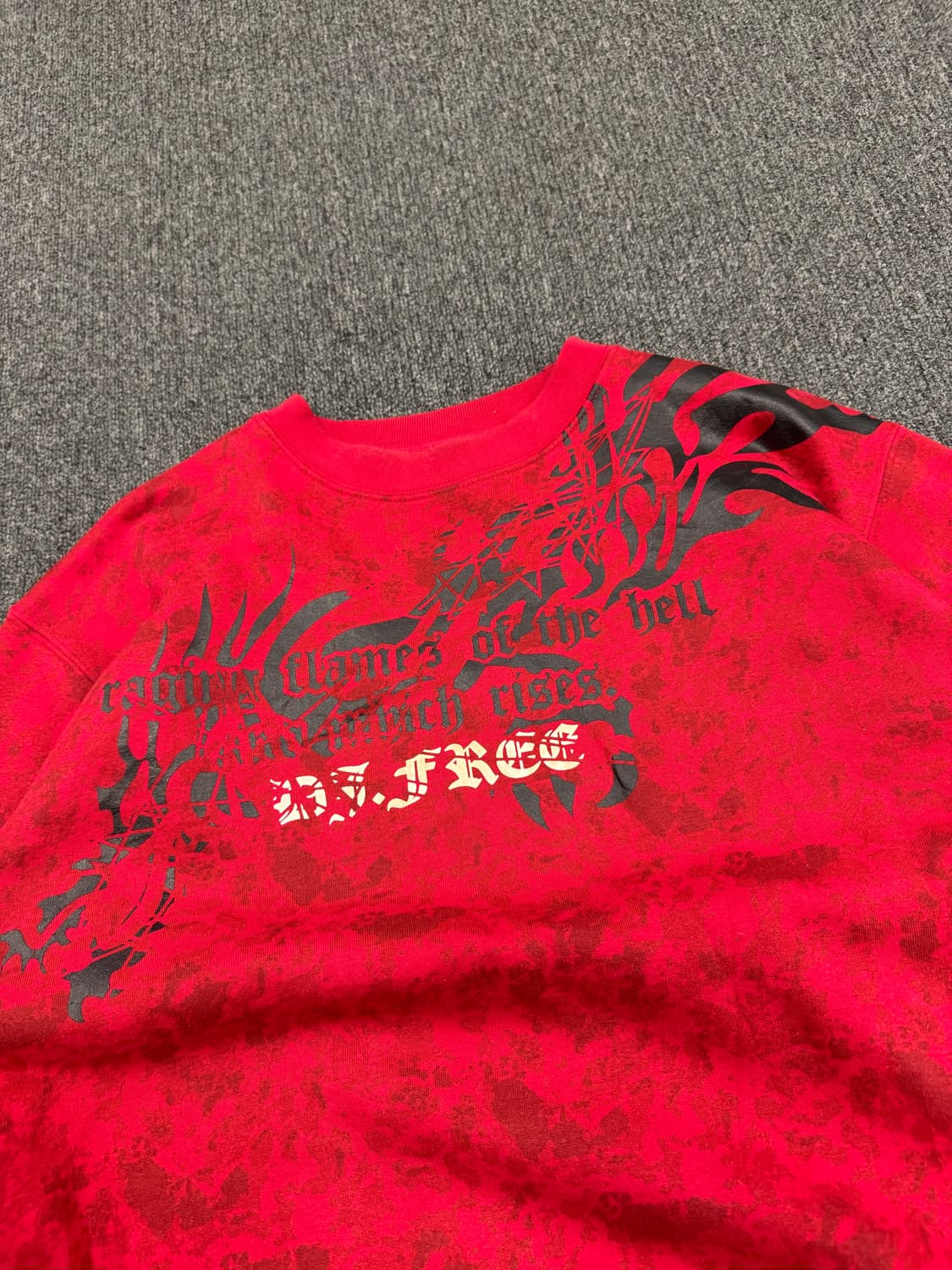 L)D.J Free 빈티지 패턴 프린팅 스웻셔츠 상품이미지2