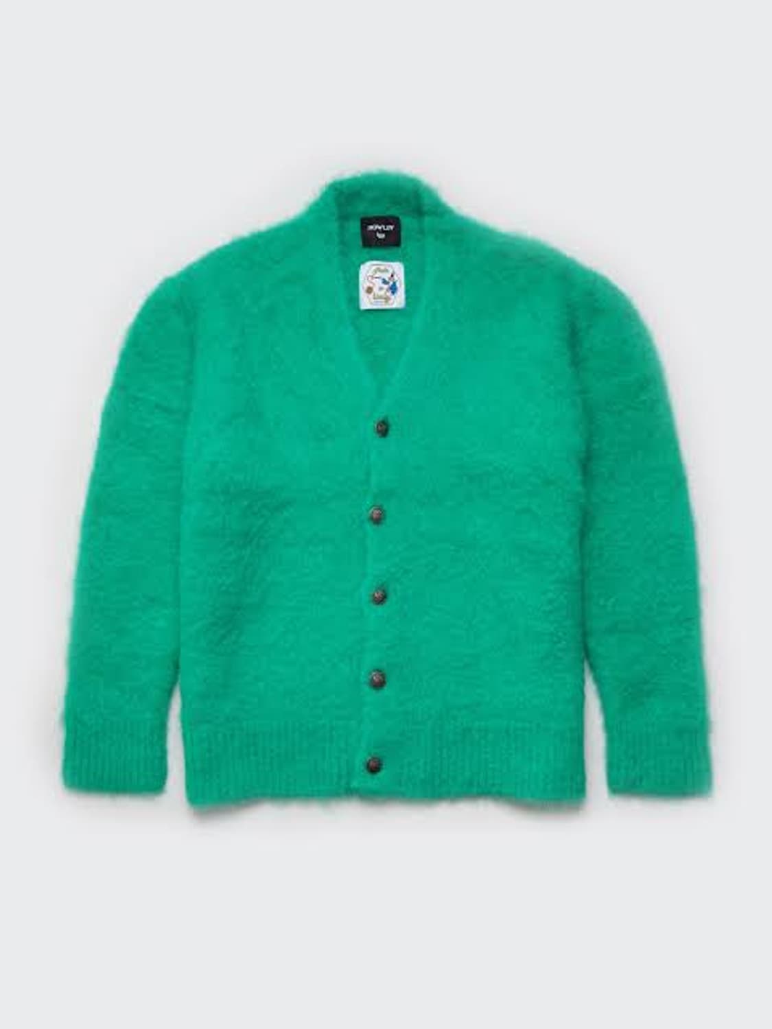 (새제품) 하울린 모헤어 알파카 가디건 그린 XL 상품이미지1