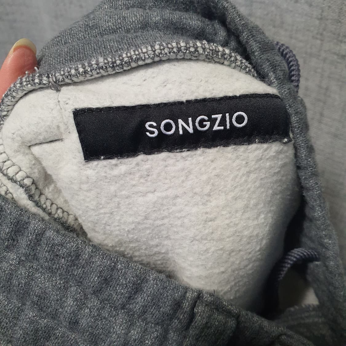 송지오 스웻 팬츠 회색 트레이닝 바지  상품이미지6