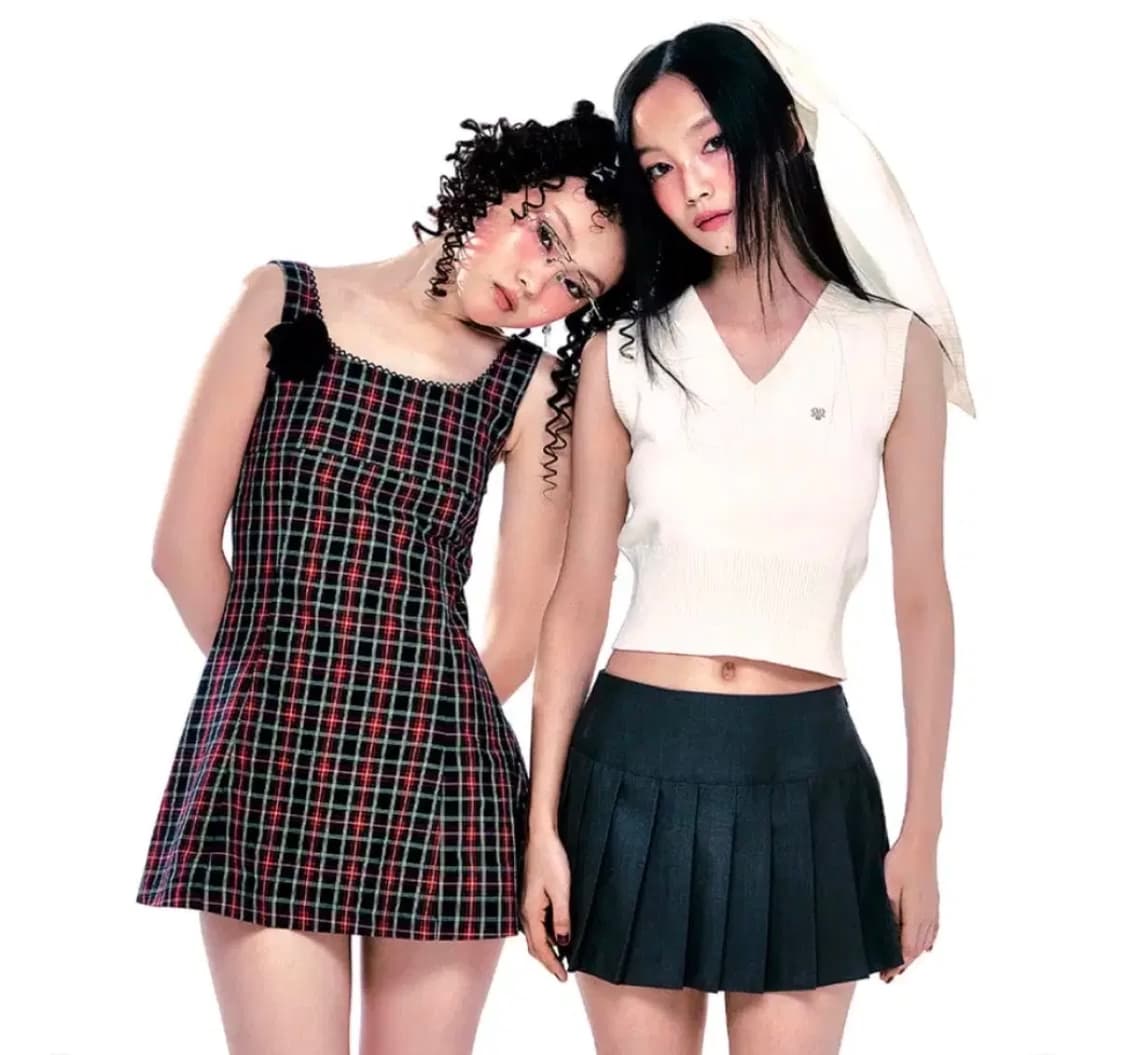 YOUHEE 유희 체크 원피스 상품이미지5