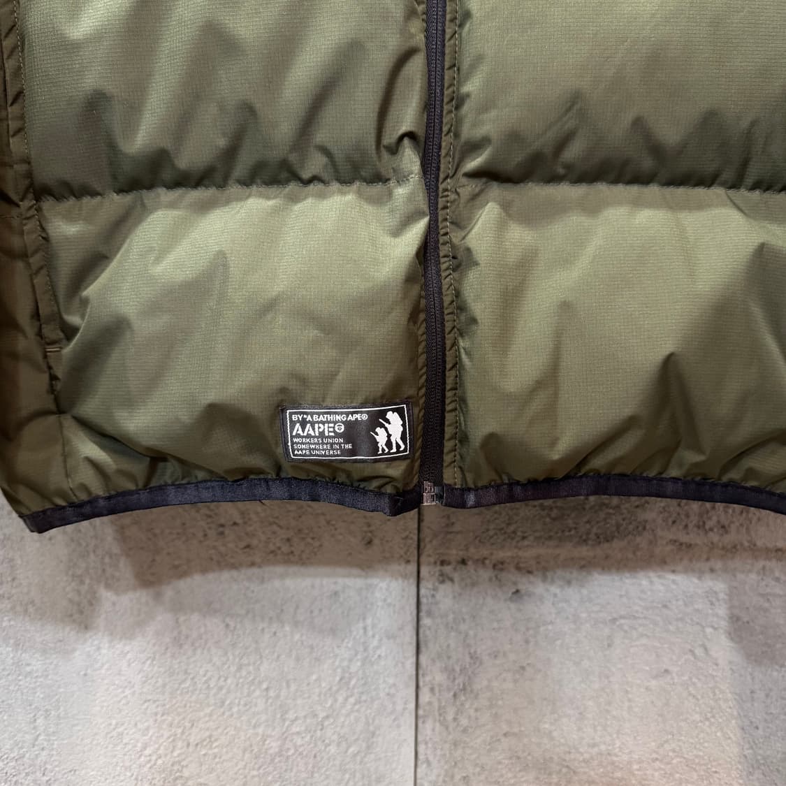 에이프 by 베이프 리버시블 다운 점퍼 (M)   상품이미지7