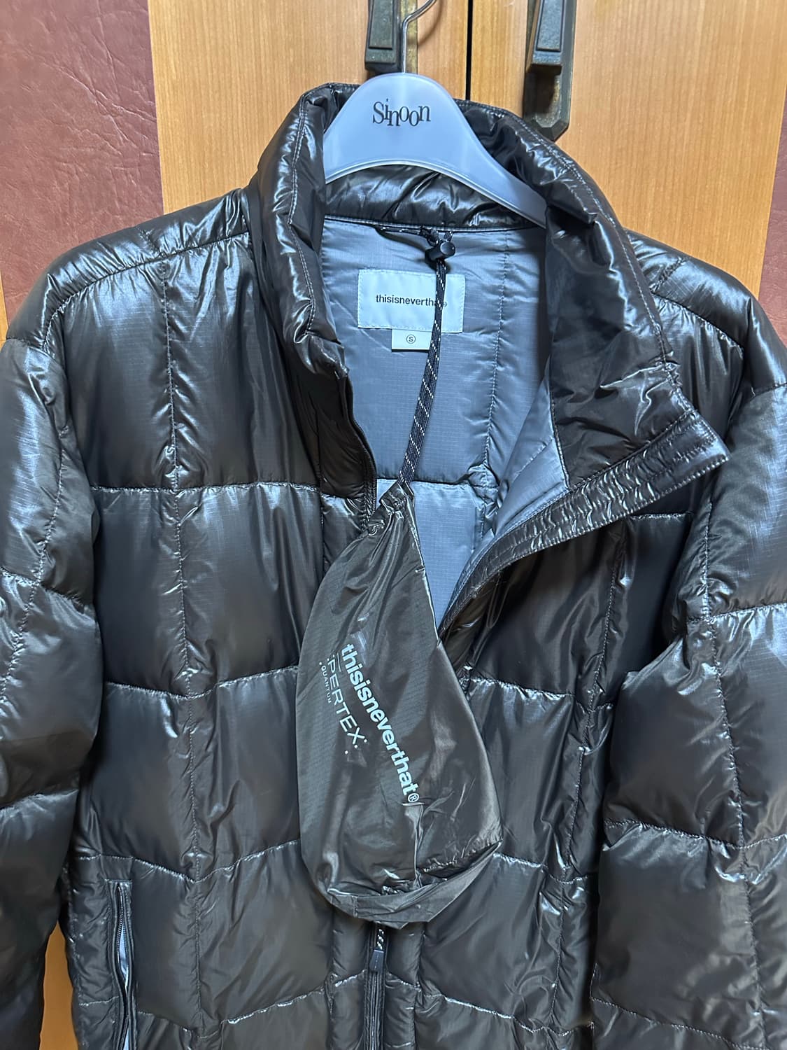 디스이즈네버댓 경량패딩 브라운블랙 상품이미지7