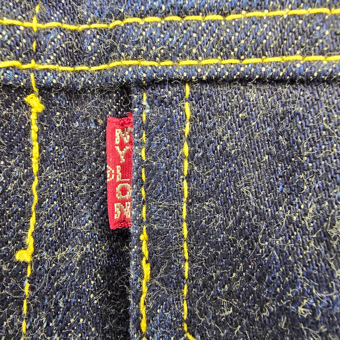 90s Japan 구 NYLON 현 리얼맥코이즈 생지데님 트러커자켓S36 상품이미지4