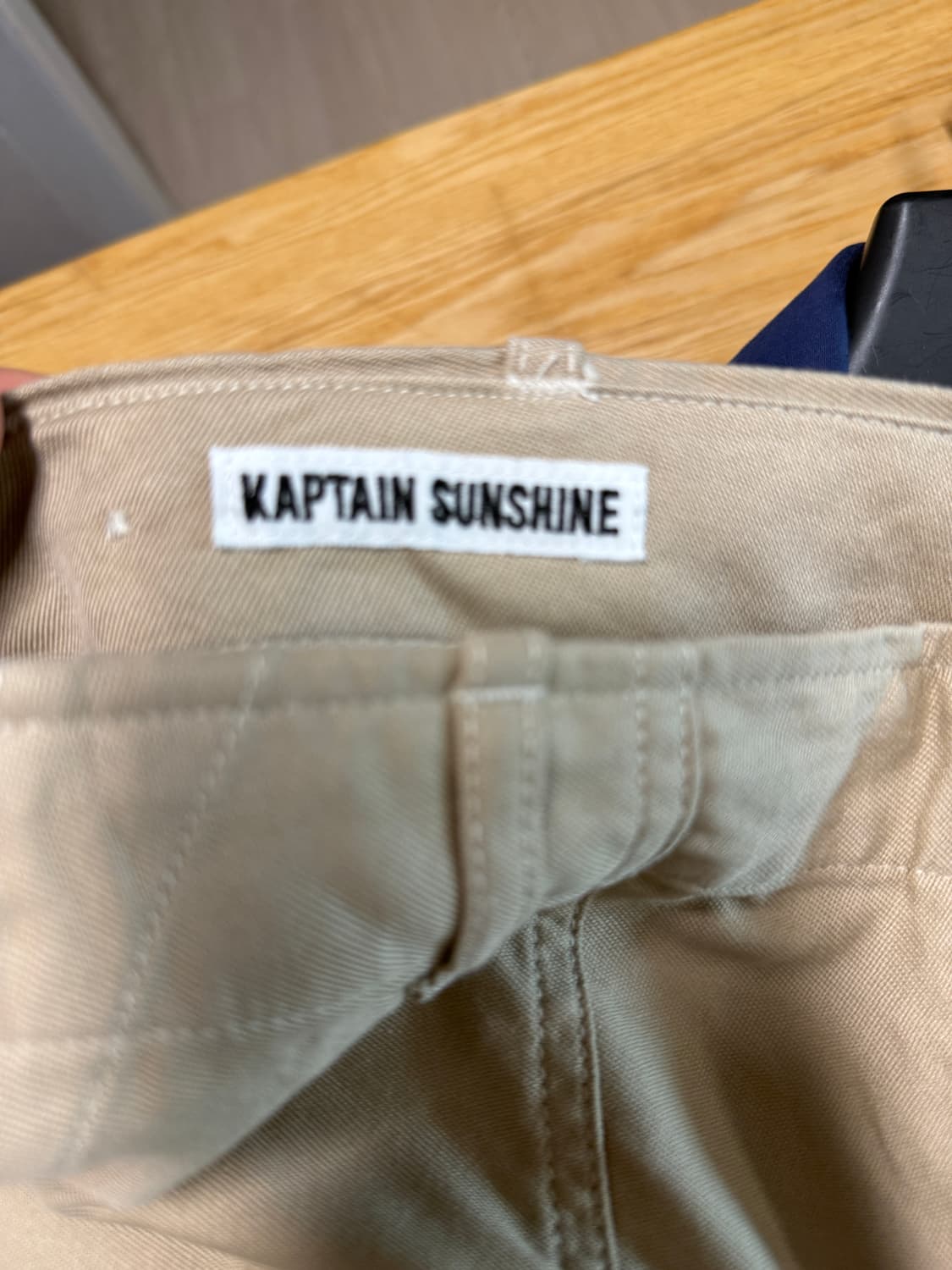 캡틴선샤인 베이커 팬츠 카키베이지 컬러 32 사이즈 판매 상품이미지6