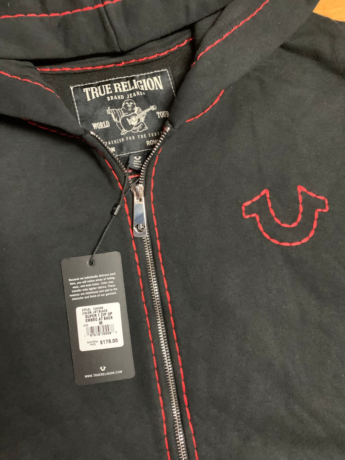 [새제품] 트루 릴리젼 오버핏 Super T 후드집업 상품이미지3