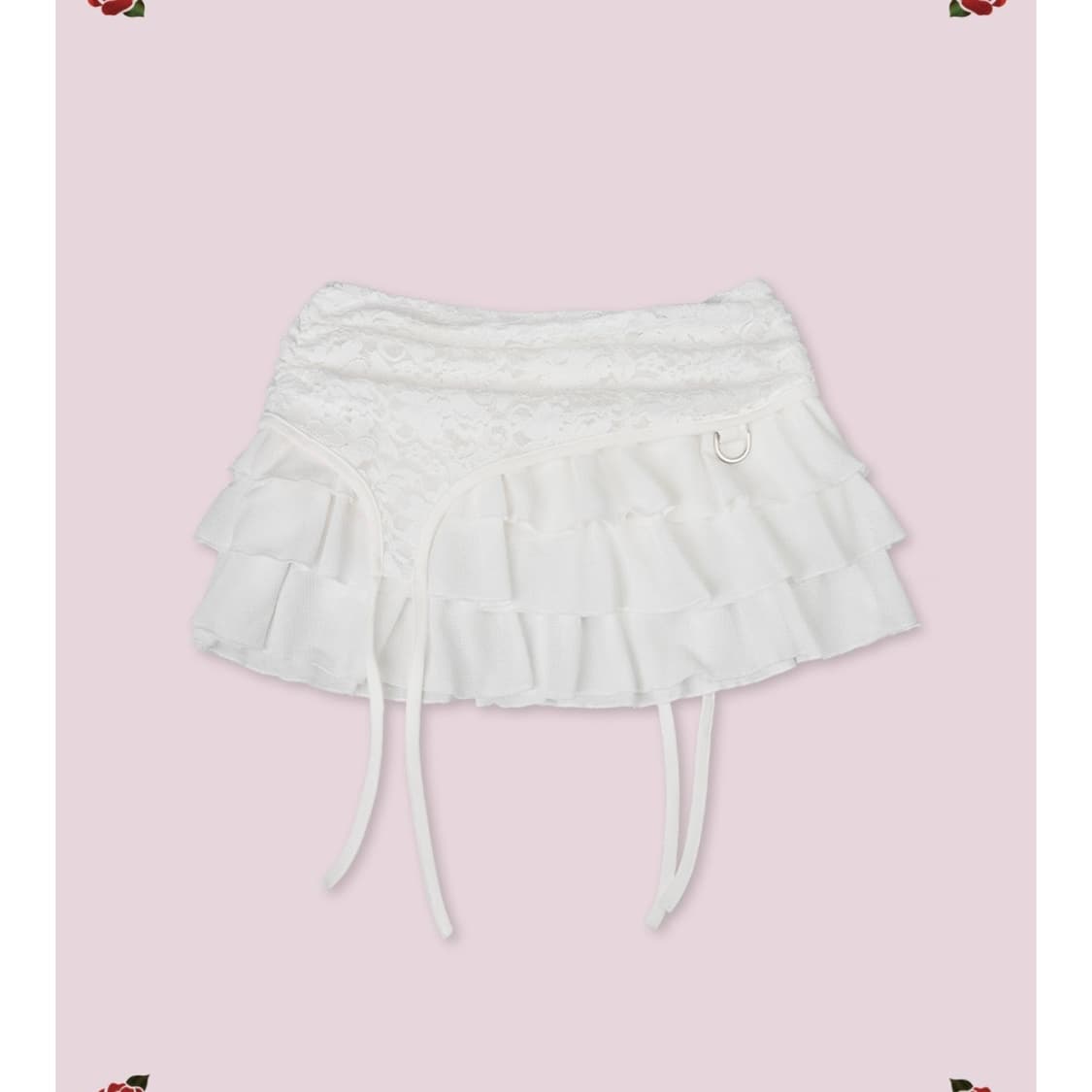 새상품 엘프엘프엘프 아카이브스 LACE GATER FRILL SKIRT 상품이미지1