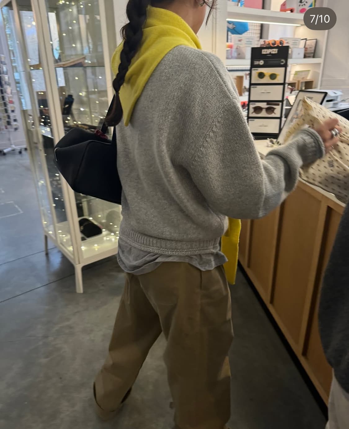 에토스 라운드넥 니트 라이트그레이 상품이미지1