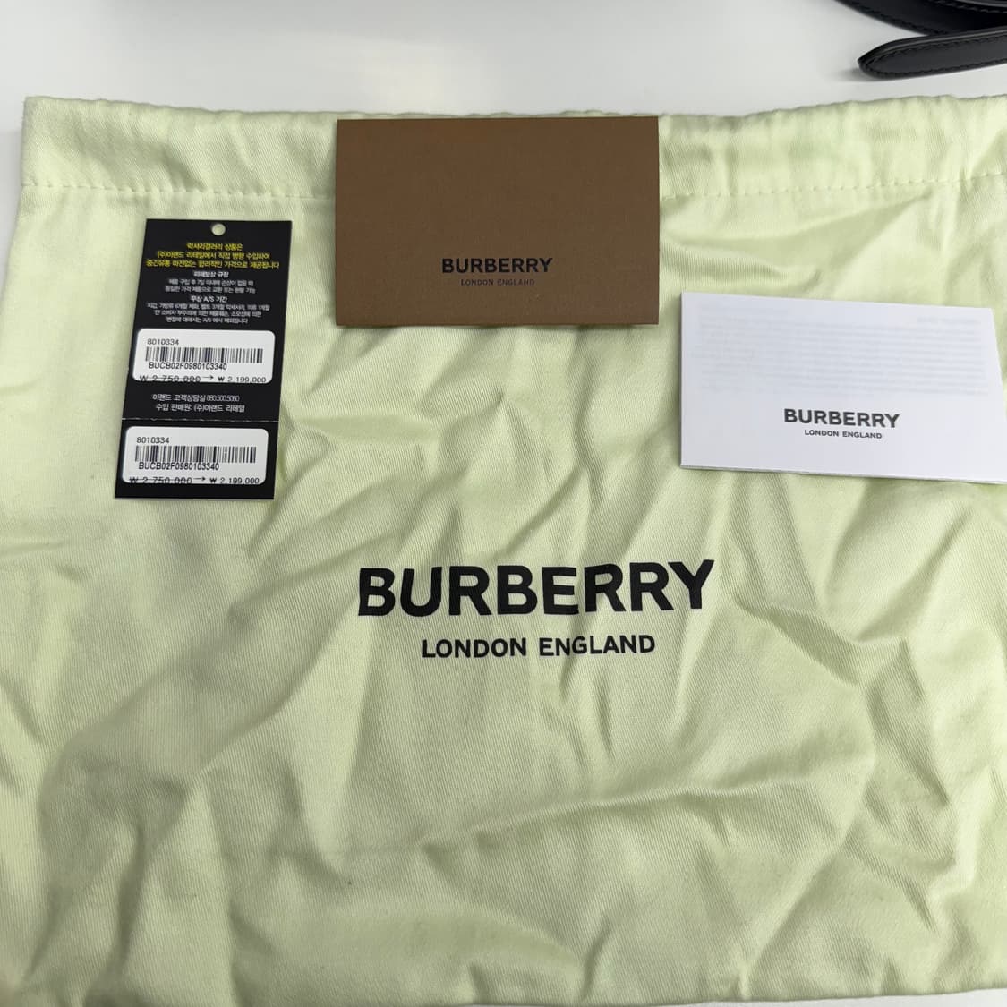 [정품] 버버리 TB백 스몰 블랙 상품이미지9