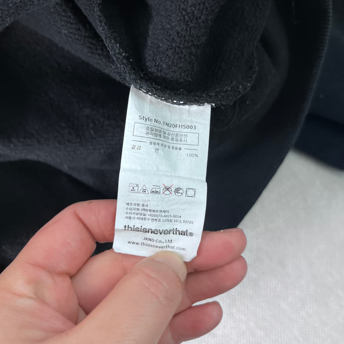 105 디스이즈네버댓 스펠아웃 후드티 상품이미지4