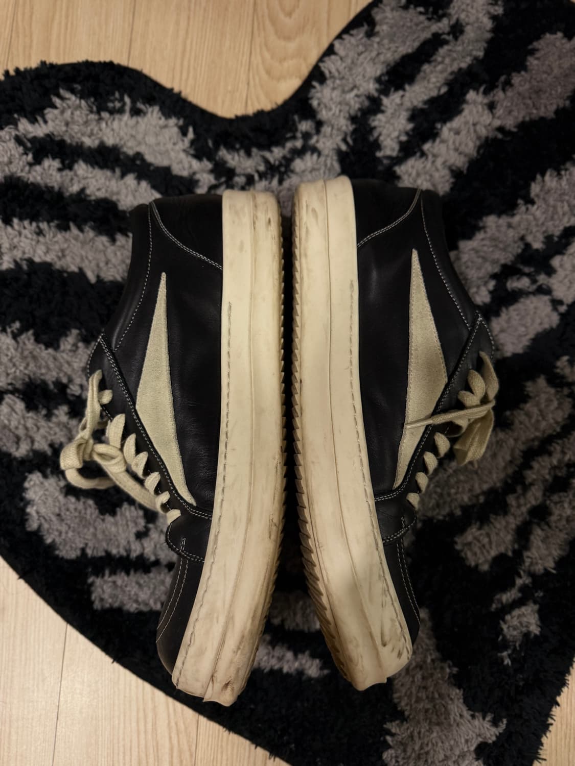 릭오웬스 룩소르 빈티지 레더 스니커즈 44 상품이미지3