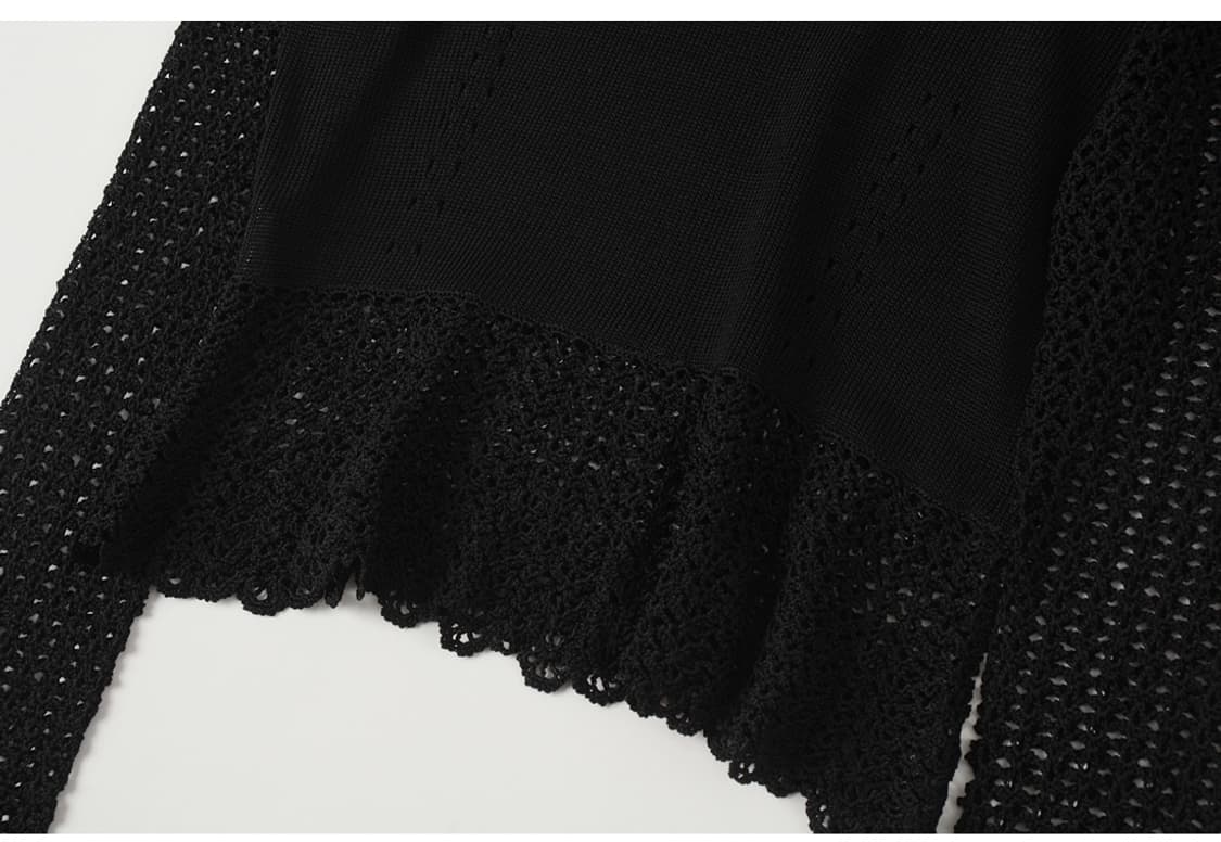 MARIKO KOHGA 레이온 크로쉐 니트 탑 상품이미지6