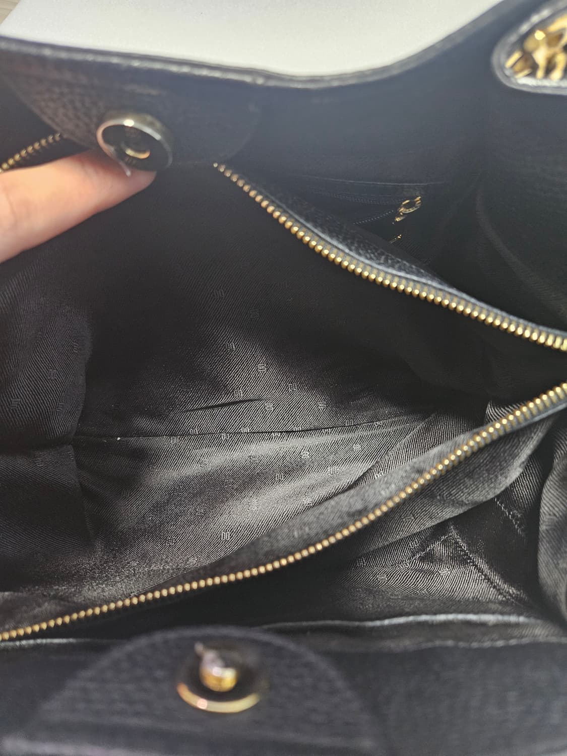 닥스 DAKS DD 위빙 레더 토트백 (블랙) 상품이미지7