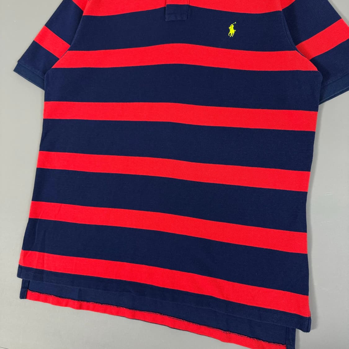 폴로 랄프로렌 럭비 스트라이프 카라 반팔티[071004 상품이미지5