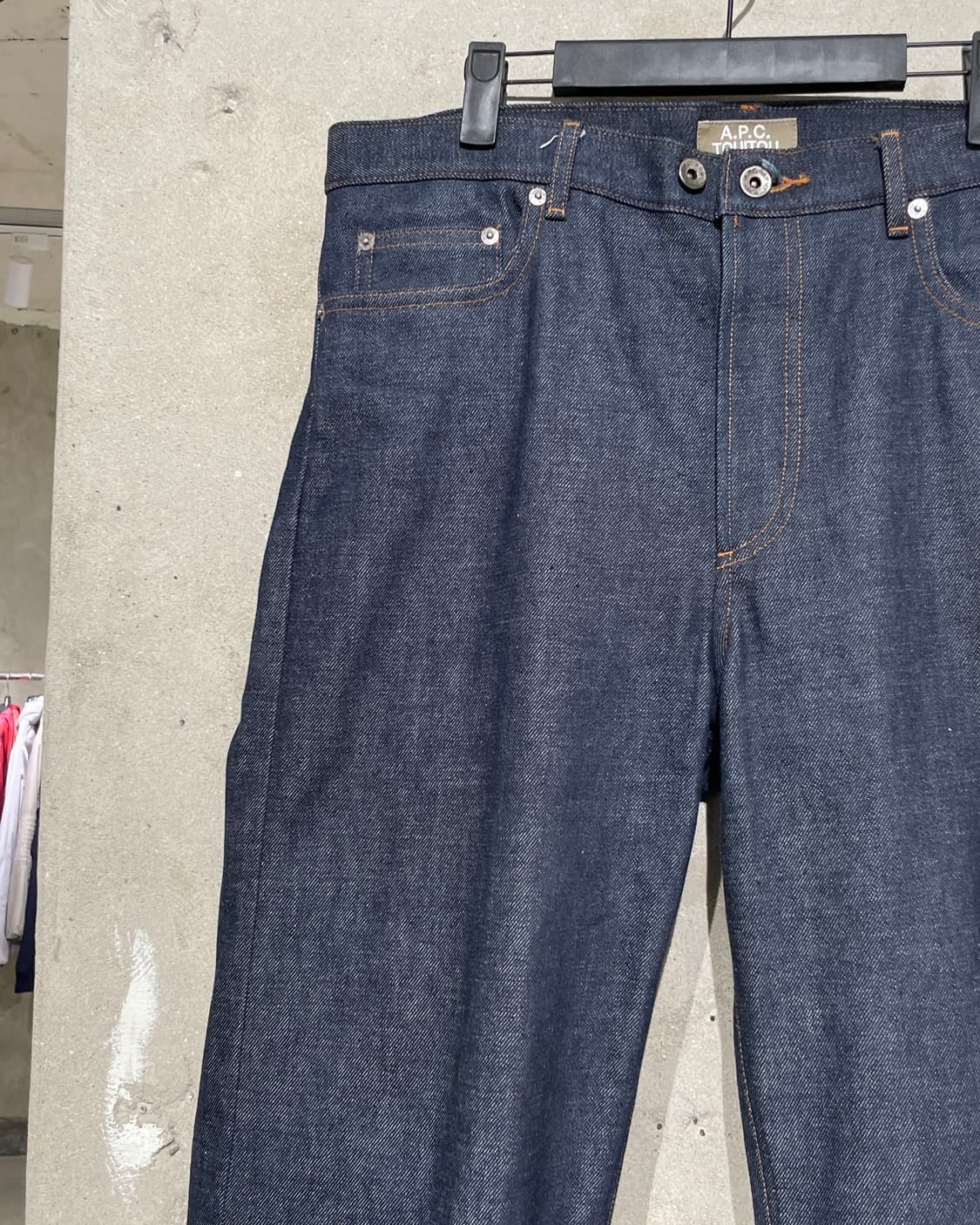 a.p.c 뚜이뚜 진청 셀비지 생지 데님 팬츠 상품이미지2