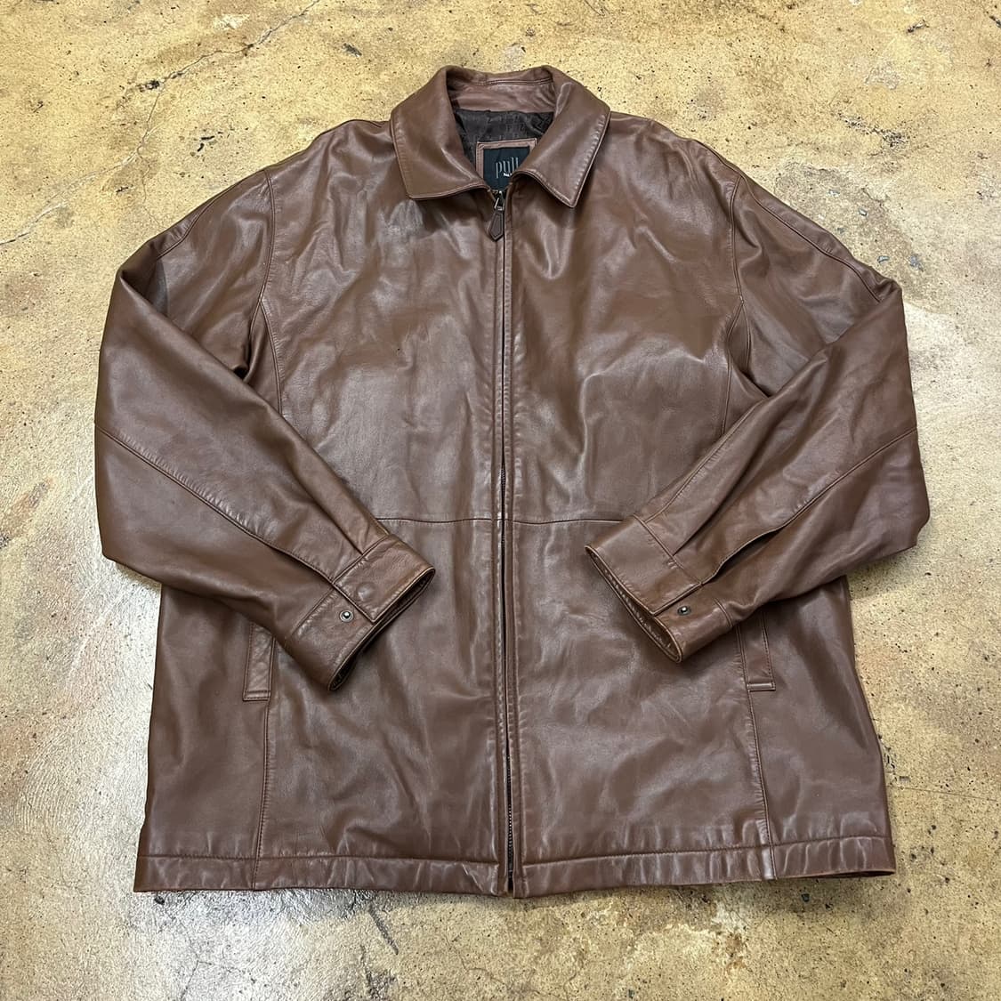 [정품/105] 빨질레리 브라운 양가죽 자켓 b19 상품이미지2