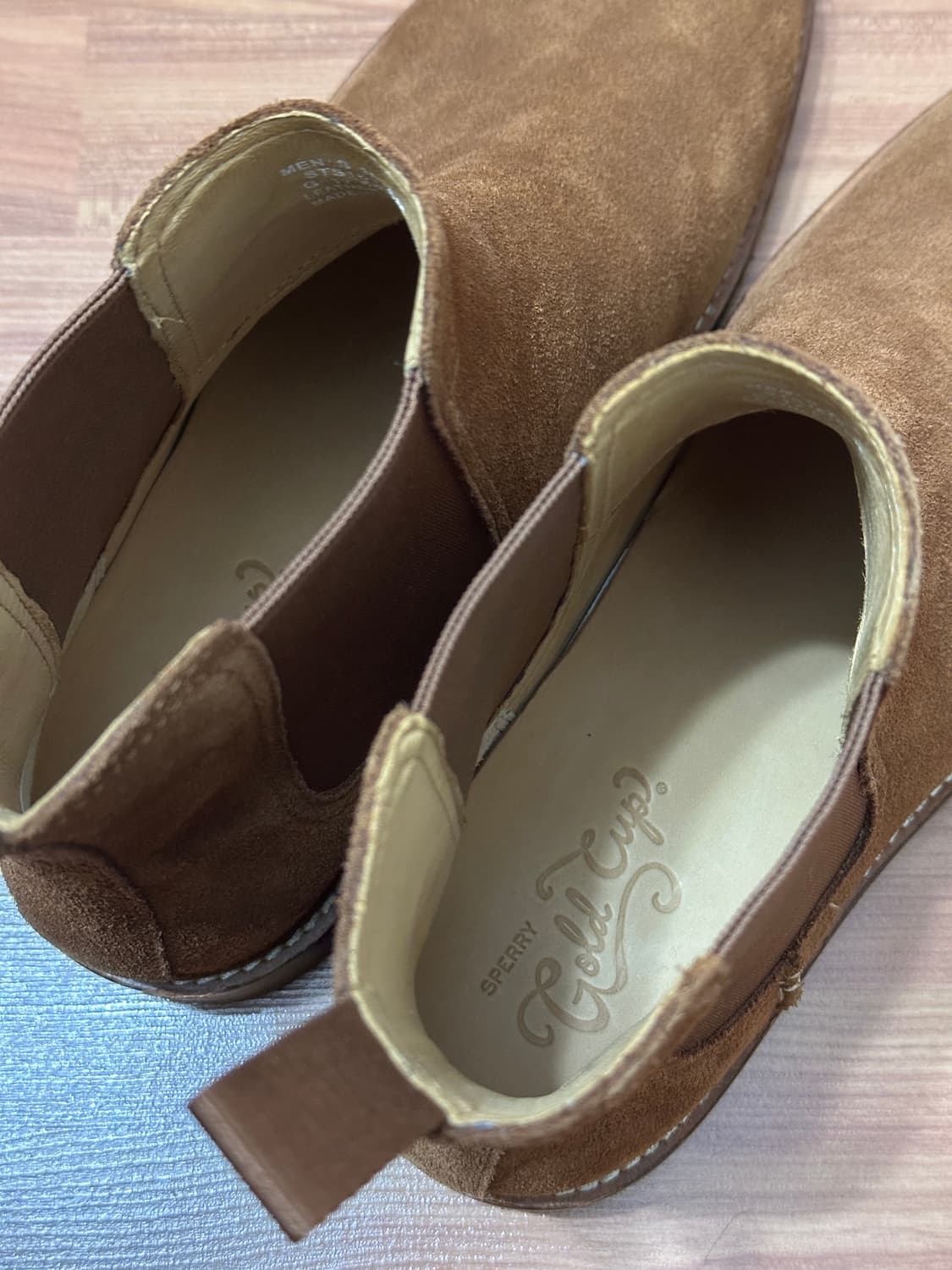 [새제품] 스페리 스웨이드 첼시부츠 골드컵 US10.5 상품이미지4