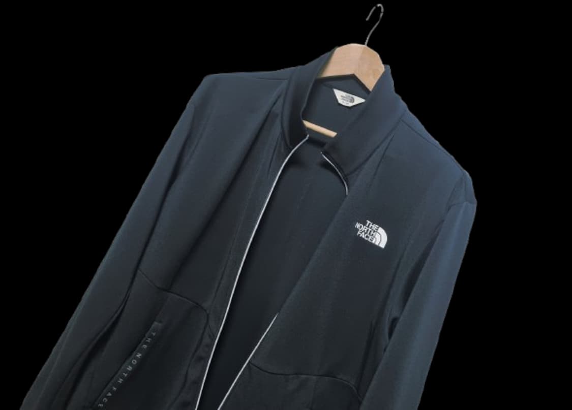 남성 노스페이스 레터링 화이트라벨 블랙 검정 집업 져지 트랙탑 트레이닝복 상품이미지1