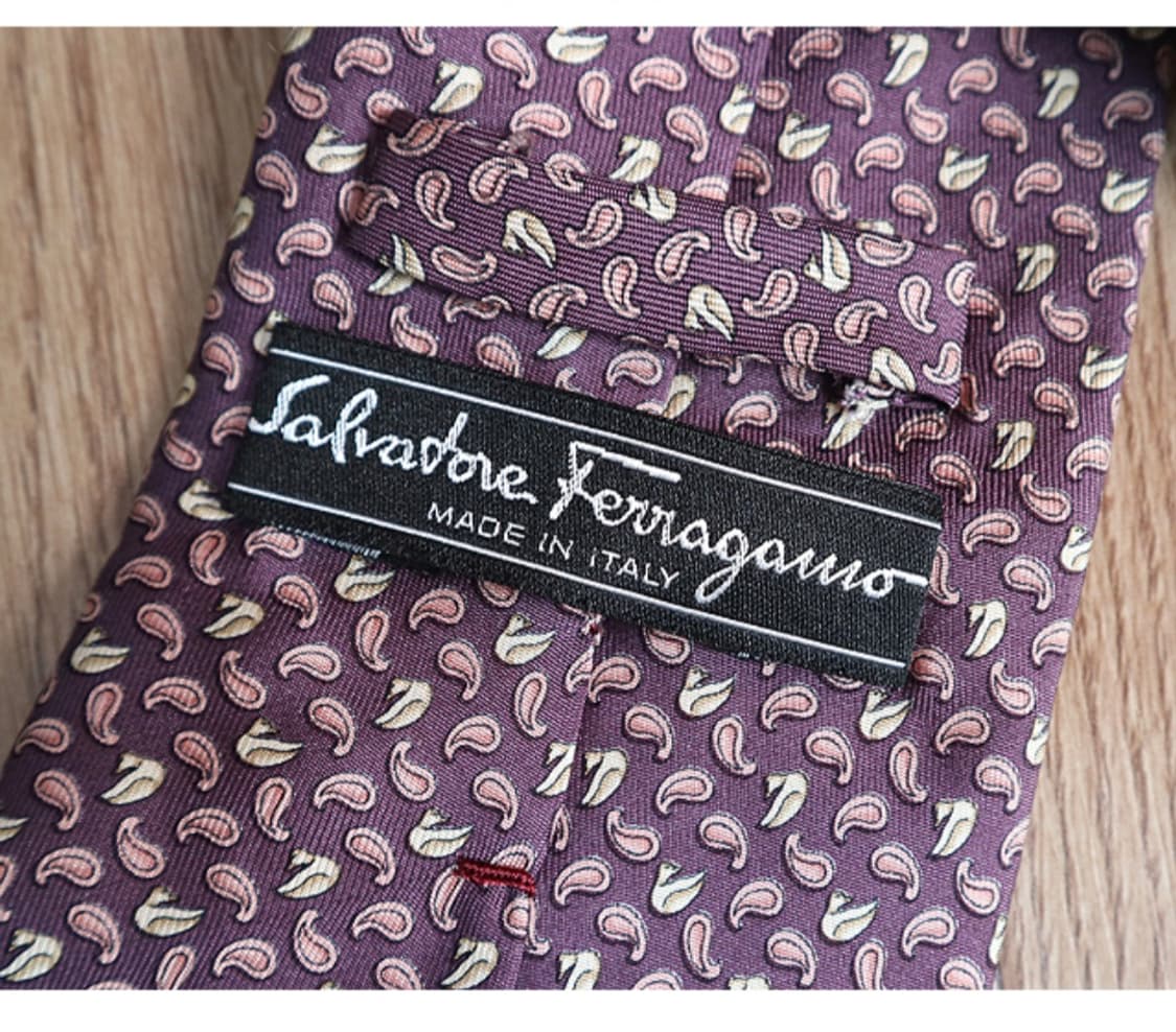 
이태리 SALVATORE FERRAGAMO 페레가모 실크100% 넥타이 상품이미지6