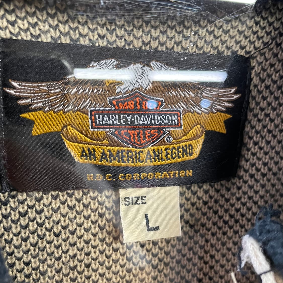 할리 데이비슨 스펠아웃 니트집업 상품이미지8