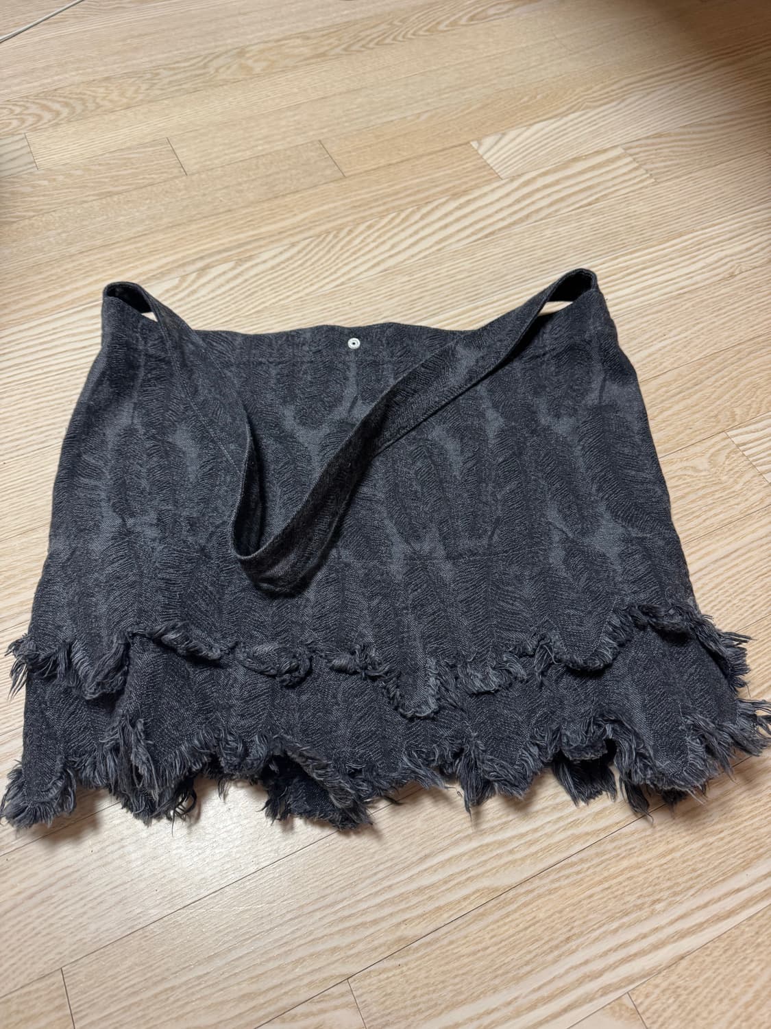 캐피탈 12온즈 맥파이 데님 메디슨 백 라지 블랙 상품이미지2