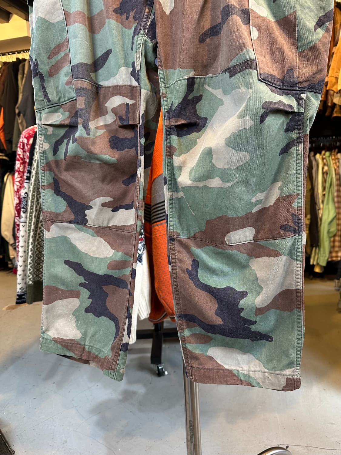 80s Us Army 미군 오리지널 우드랜드 카모 BDU 팬츠 상품이미지5