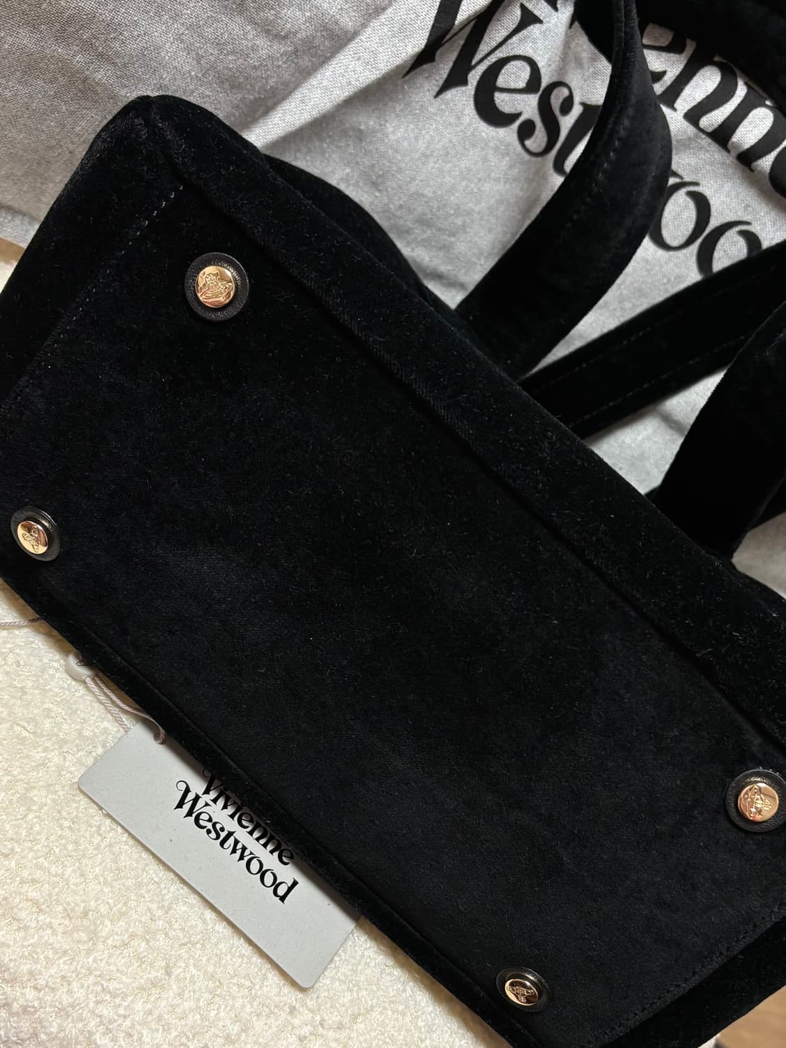 비비안웨스트우드 벨벳 야스민 백 미디움 상품이미지2