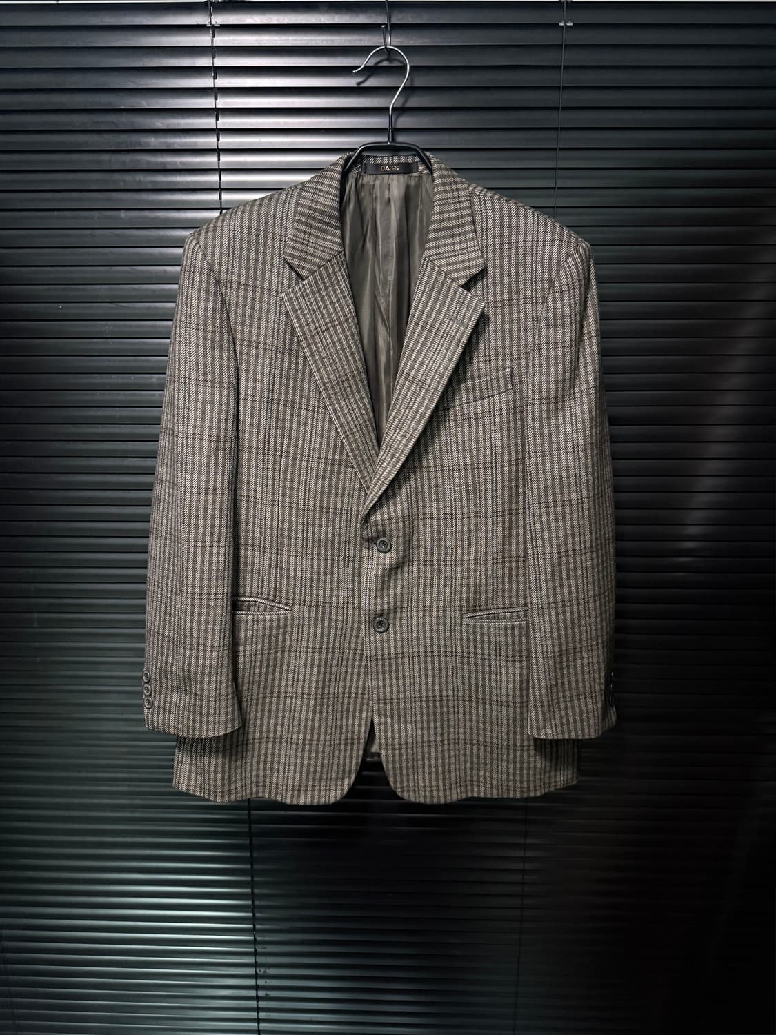 닥스 울 체크 캐시미어 자켓 브라운 갈색 2버튼 블레이져 모 클래식 마이 상품이미지2