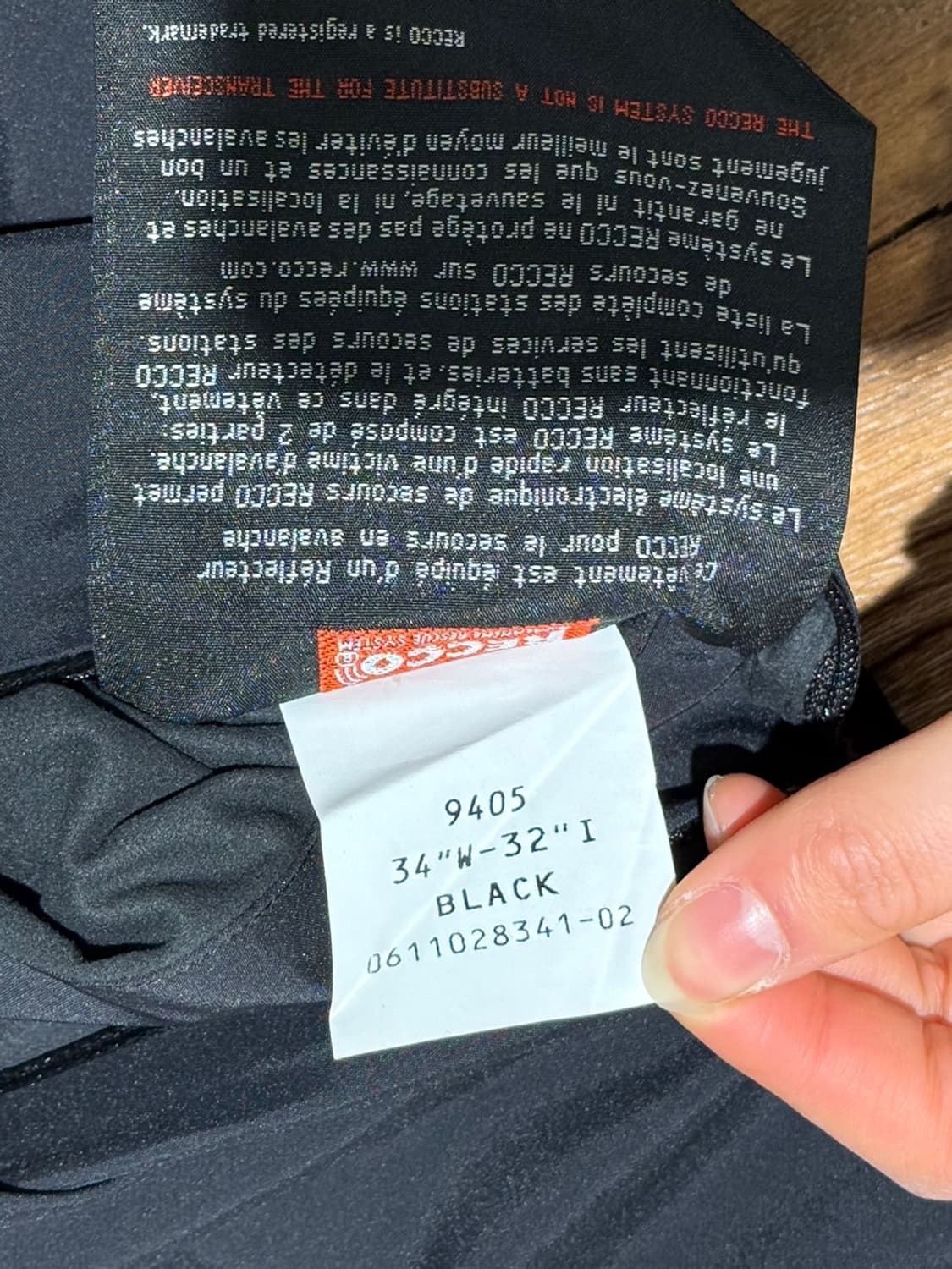 아크테릭스 블랙 벤티 고어텍스 RECCO 팬츠 상품이미지10