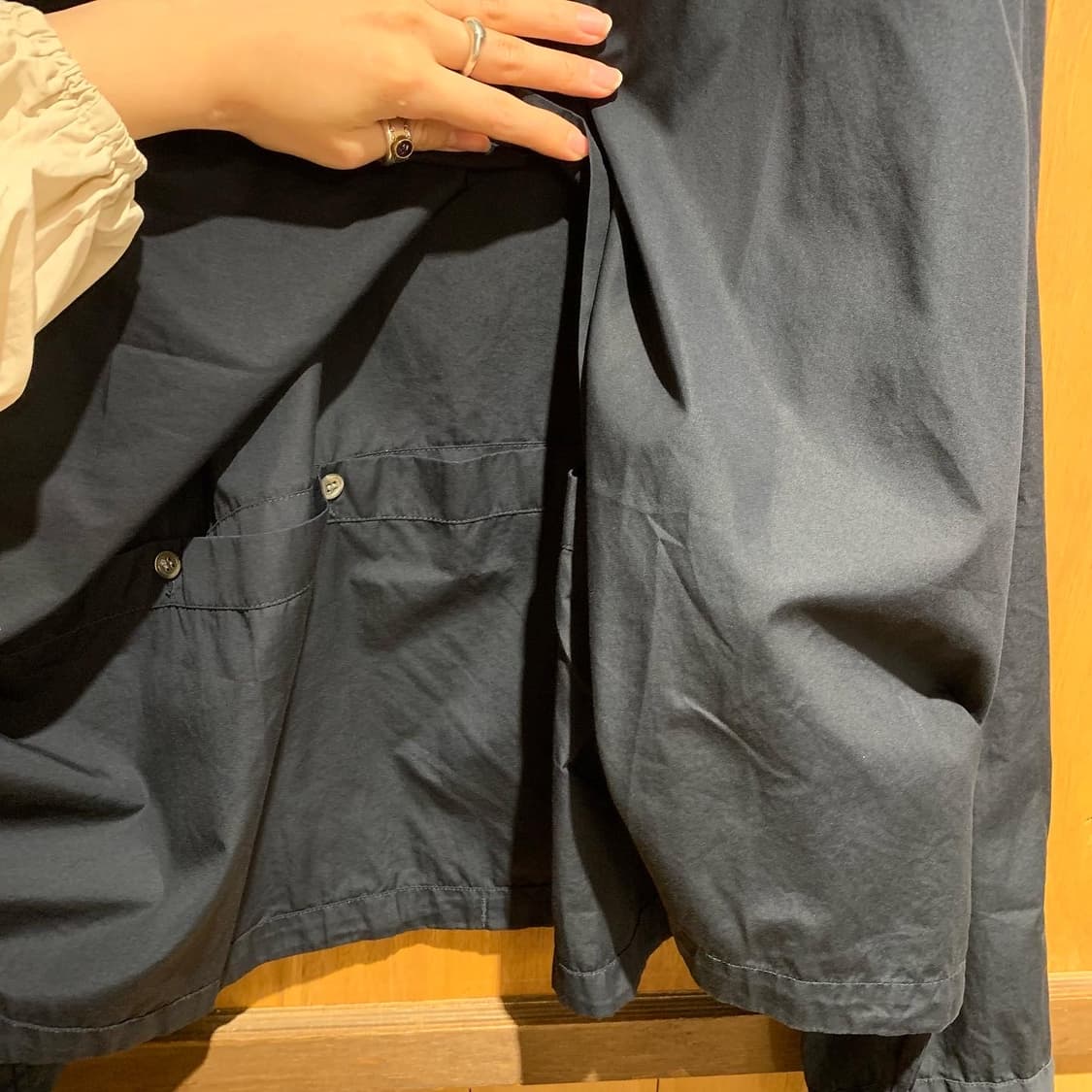 언유즈드 x 1LDK 코튼 드로우 셔츠 재킷 상품이미지9