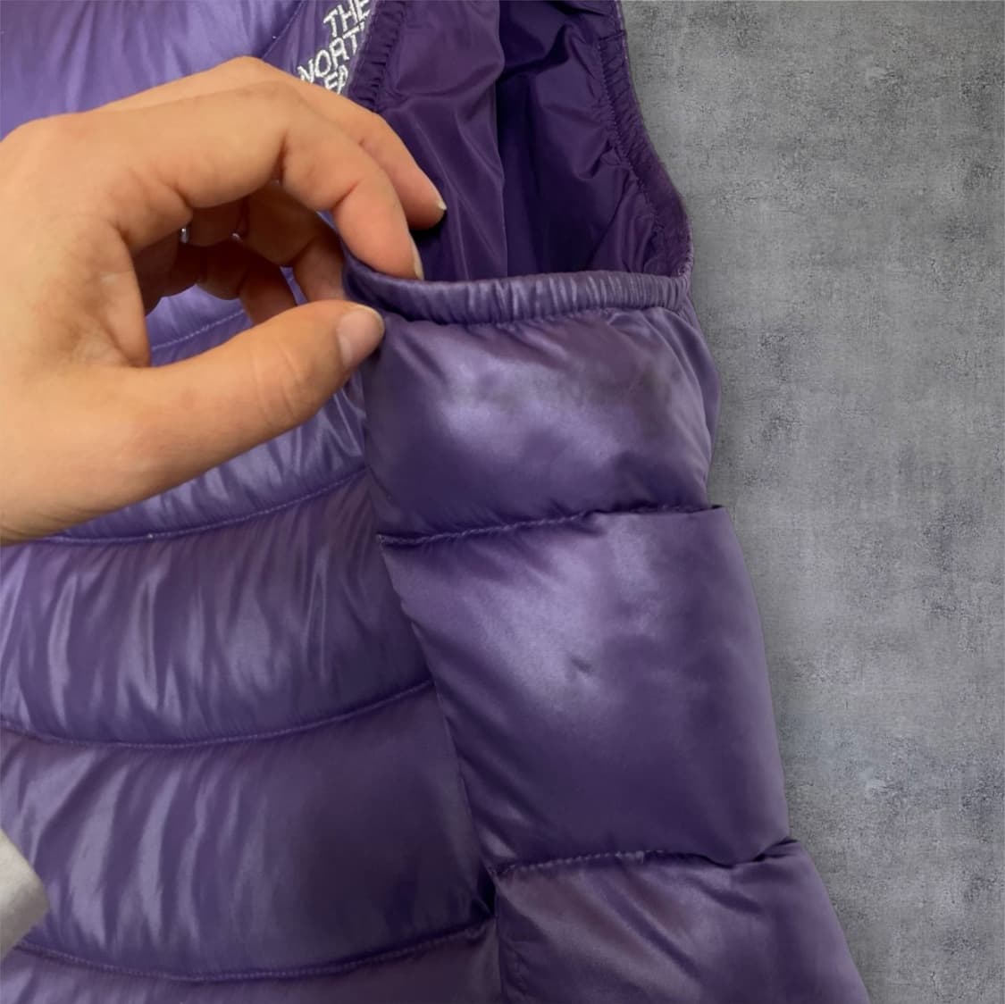 노스페이스 퍼플 600필 구스다운 경량 패딩조끼 베스트 90 상품이미지6