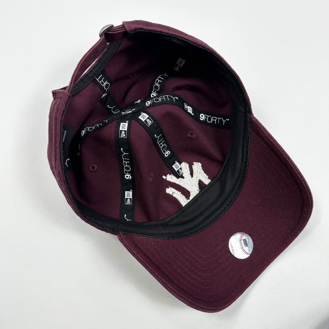 뉴에라 MLB 뉴욕양키스 버건디 볼캡 상품이미지4