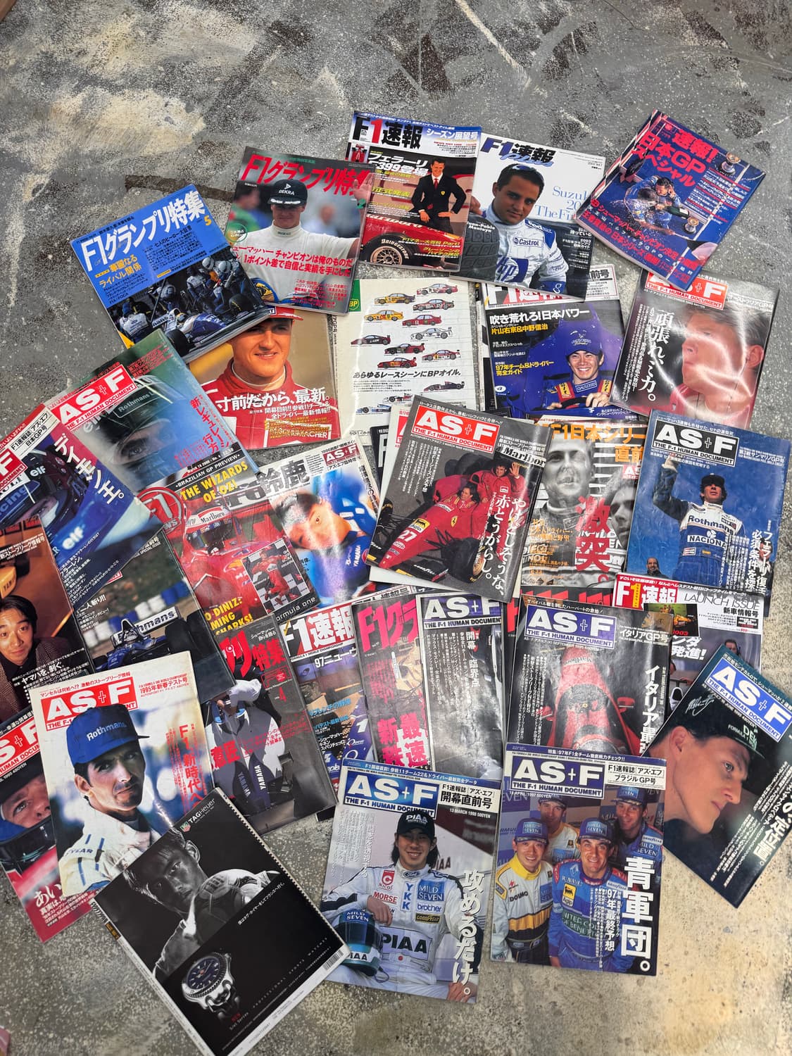 f1 레이싱 빈티지 오래된 잡지 매거진 36권 일괄 상품이미지1