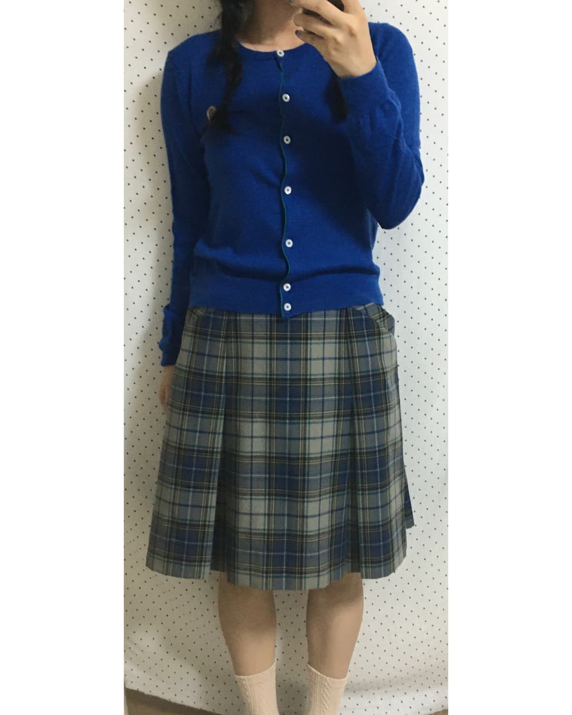 블루 니트 가디건 상품이미지2