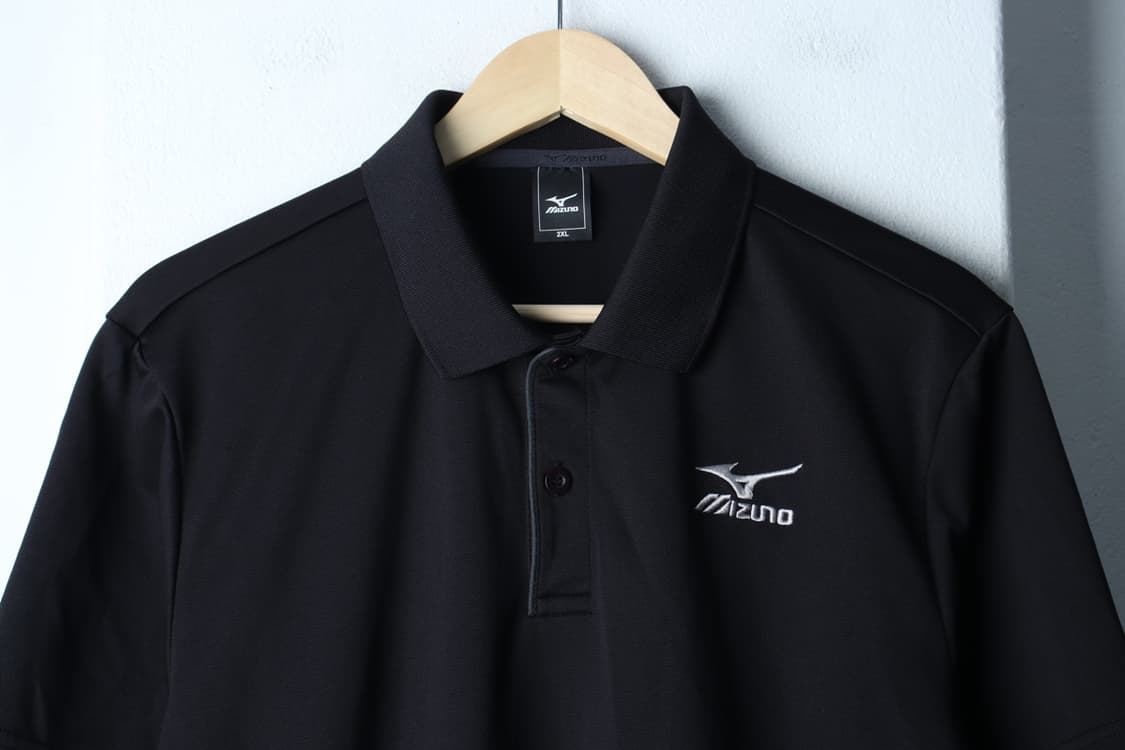 (2XL) 미즈노 반팔 카라 티셔츠 빅사이즈 기능성 블랙-H33602 상품이미지3