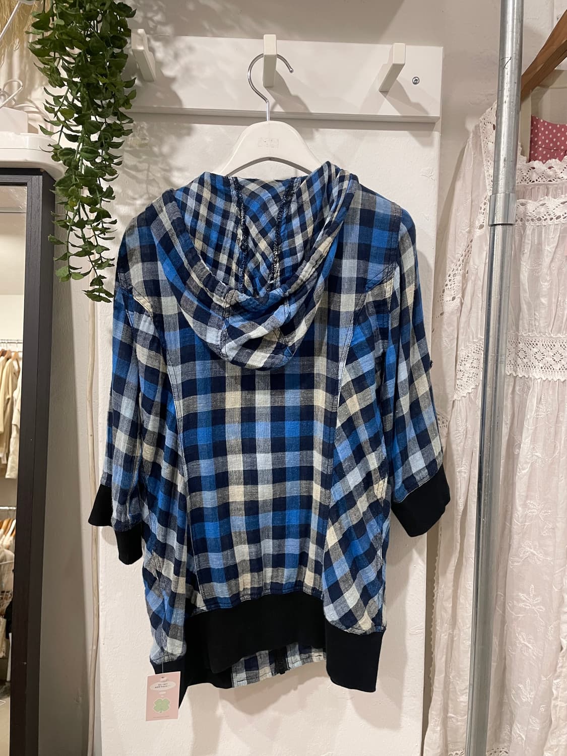 hagumi check hoodie zip up 상품이미지9