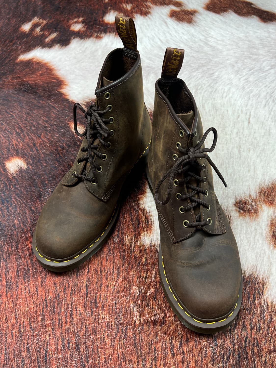 [280] 닥터마틴 1460 크레이지호스 8홀 워커 브라운 상품이미지3