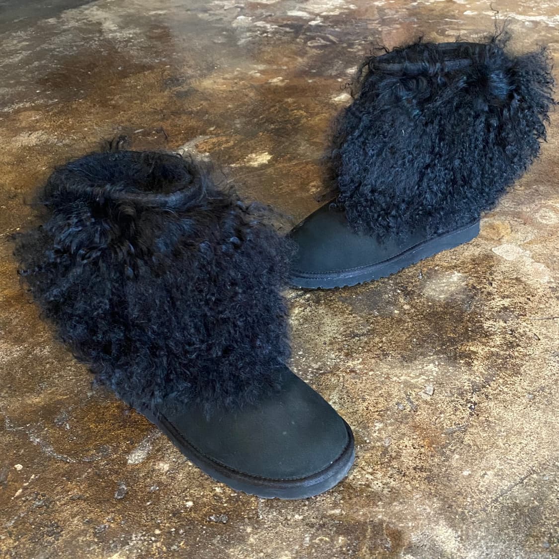 (250) UGG 어그 블랙 털 부츠 상품이미지1